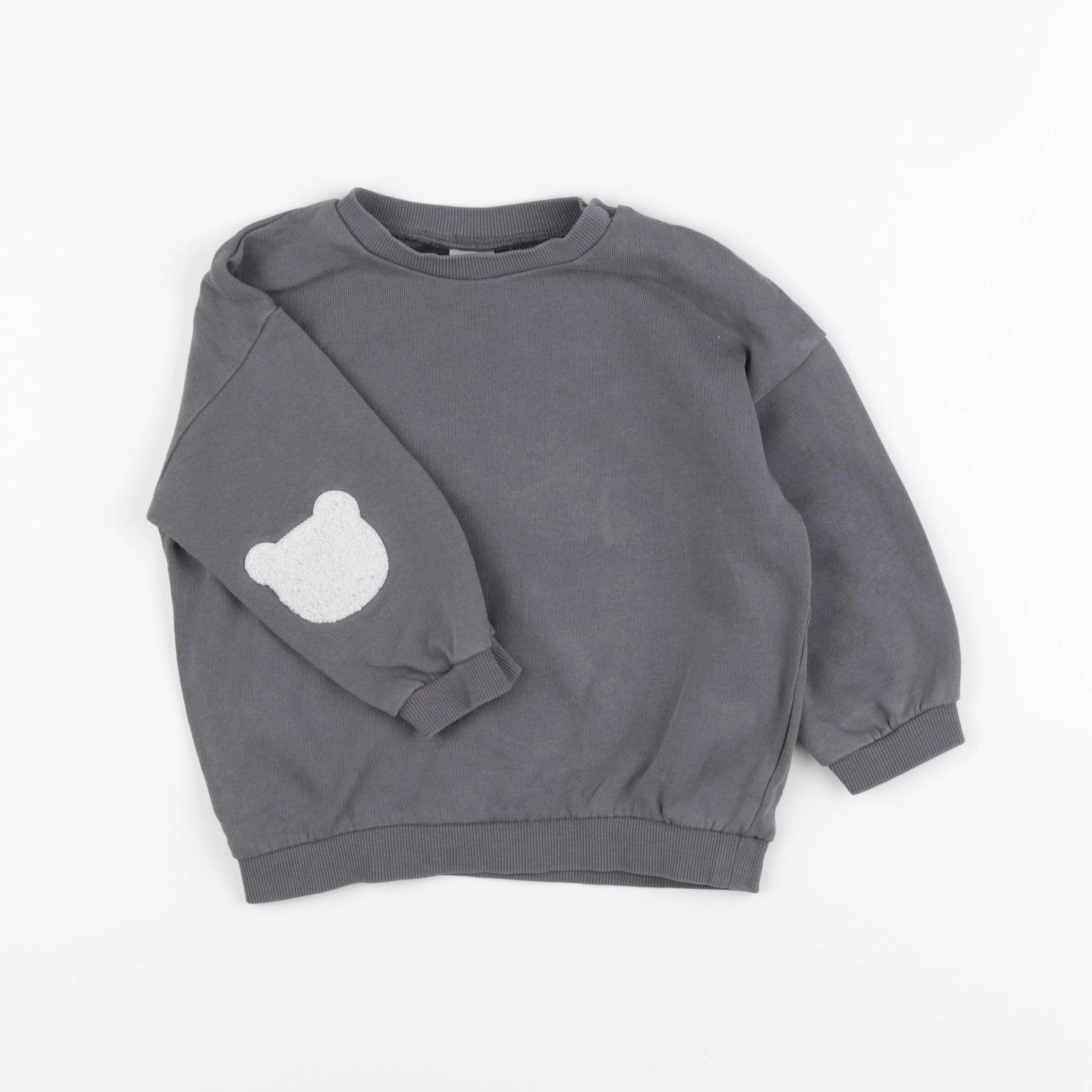 H&M - sweat gris - 12/18 mois