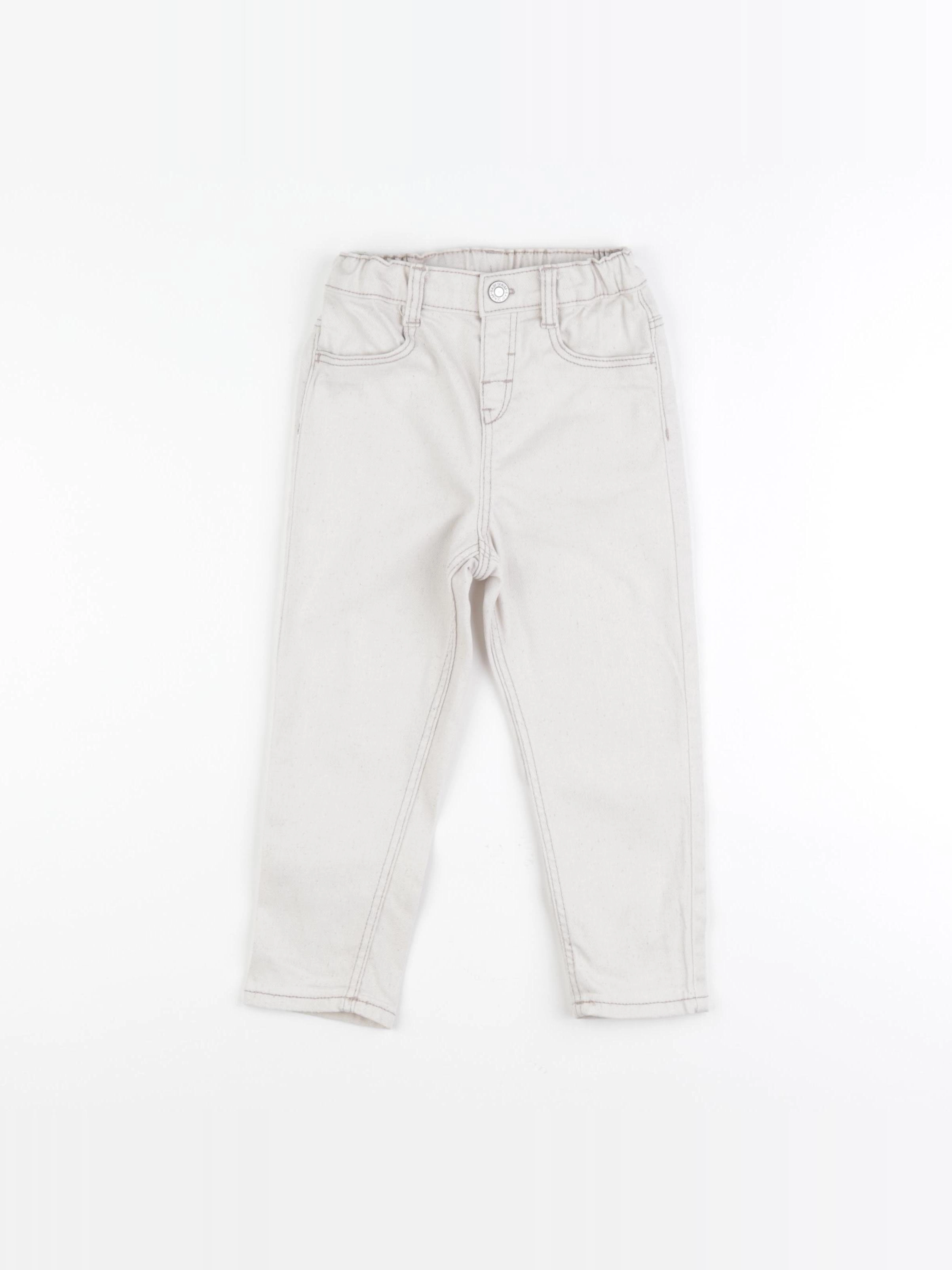 H&M - jean blanc - 18/24 mois