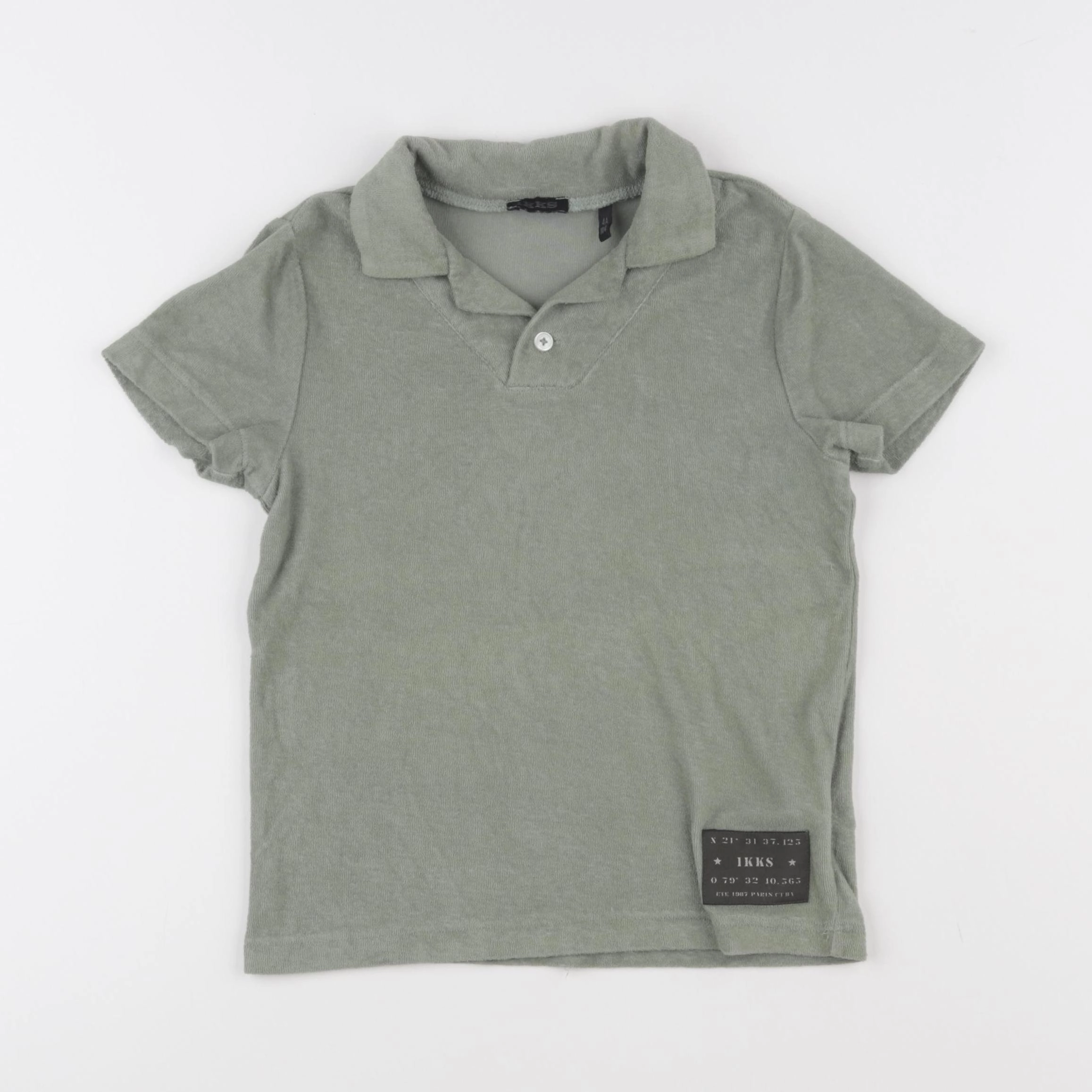 IKKS - polo vert - 4 ans