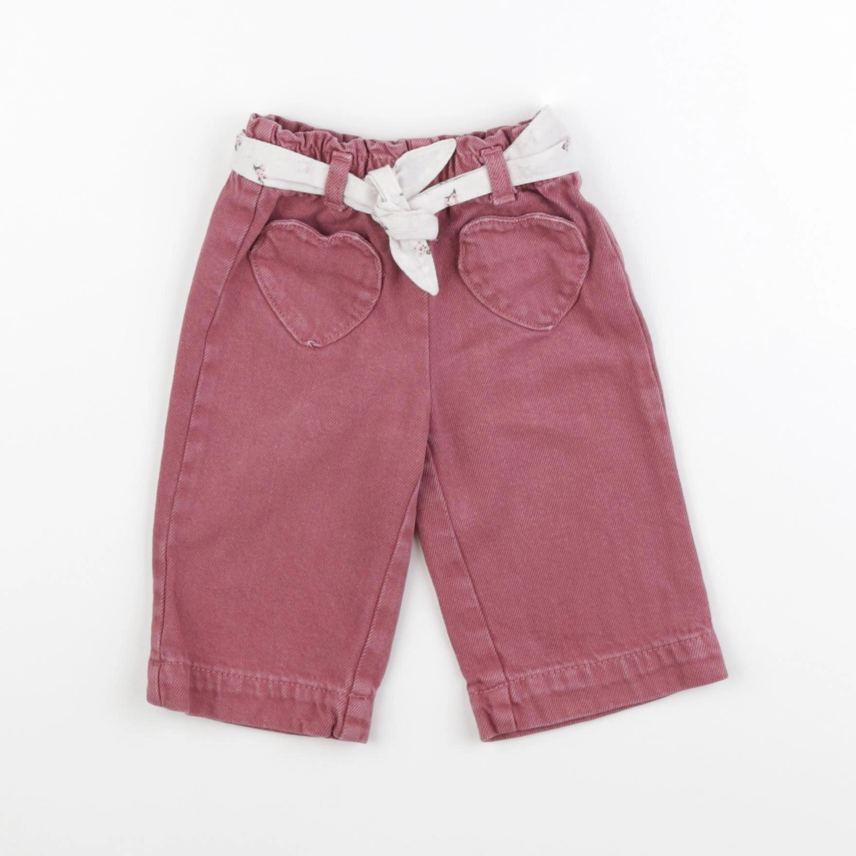 Vertbaudet - jean rose - 6 mois