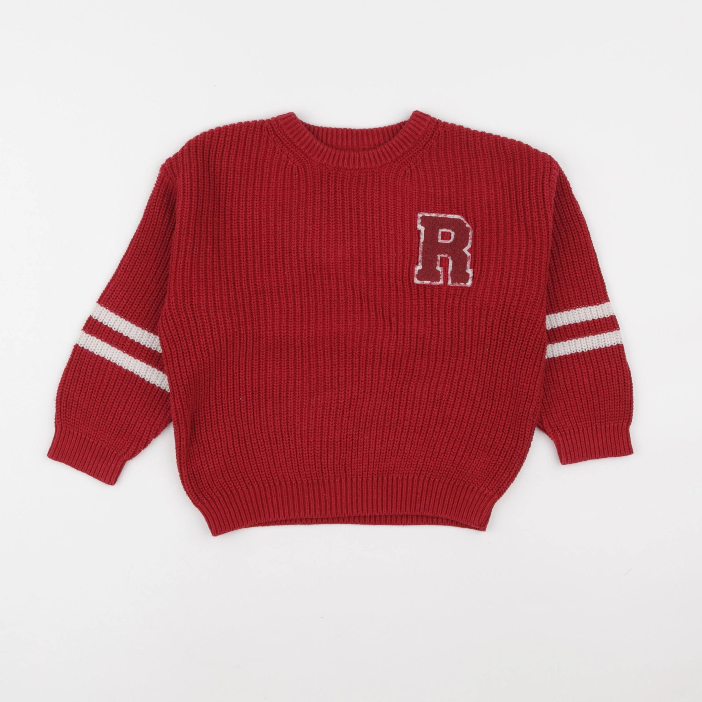 Zara - pull rouge - 4 ans