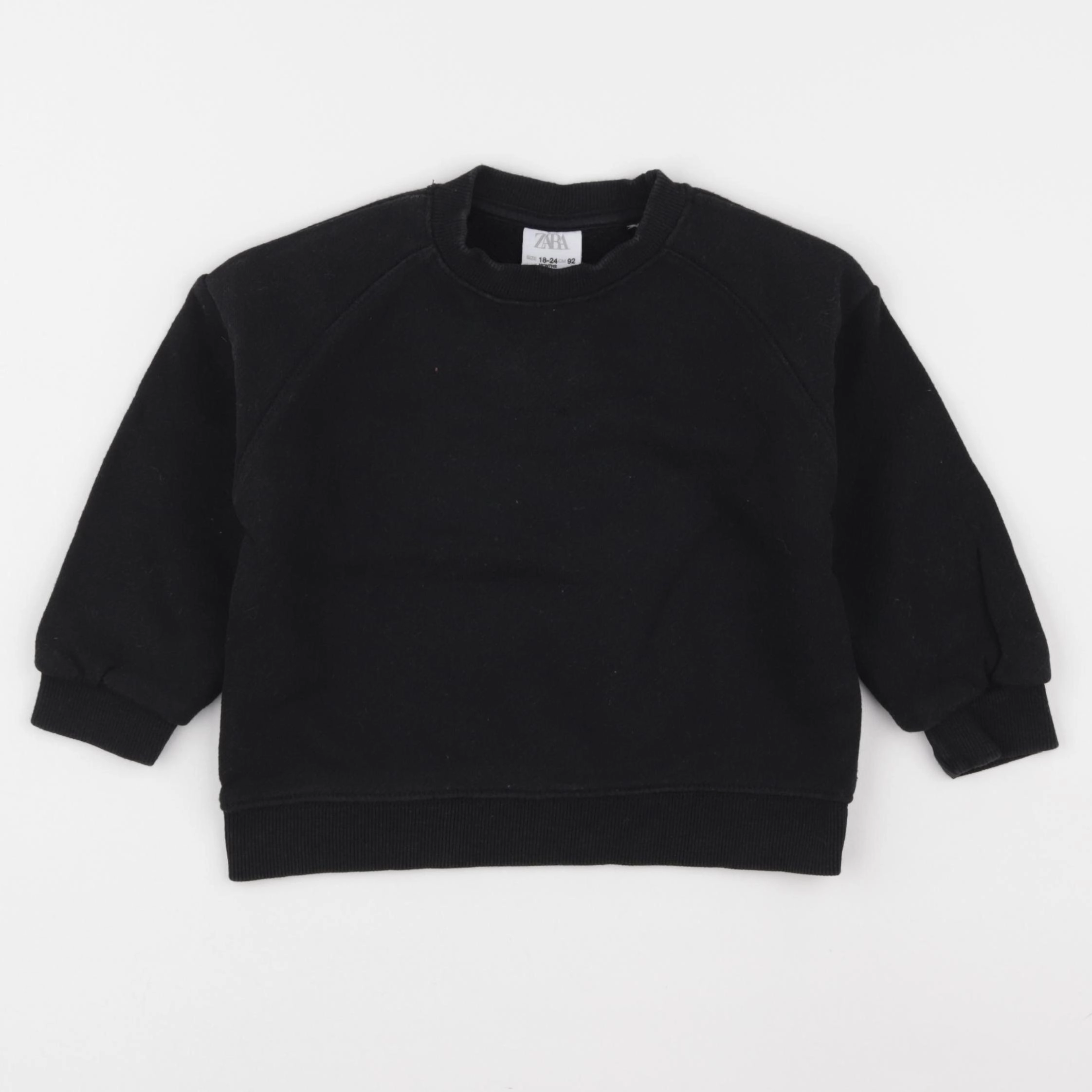 Zara - sweat noir - 18/24 mois