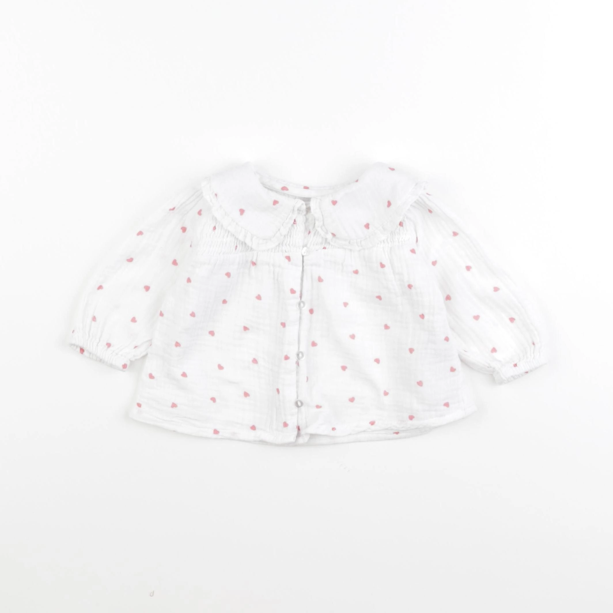 Vertbaudet - blouse blanc - 6 mois