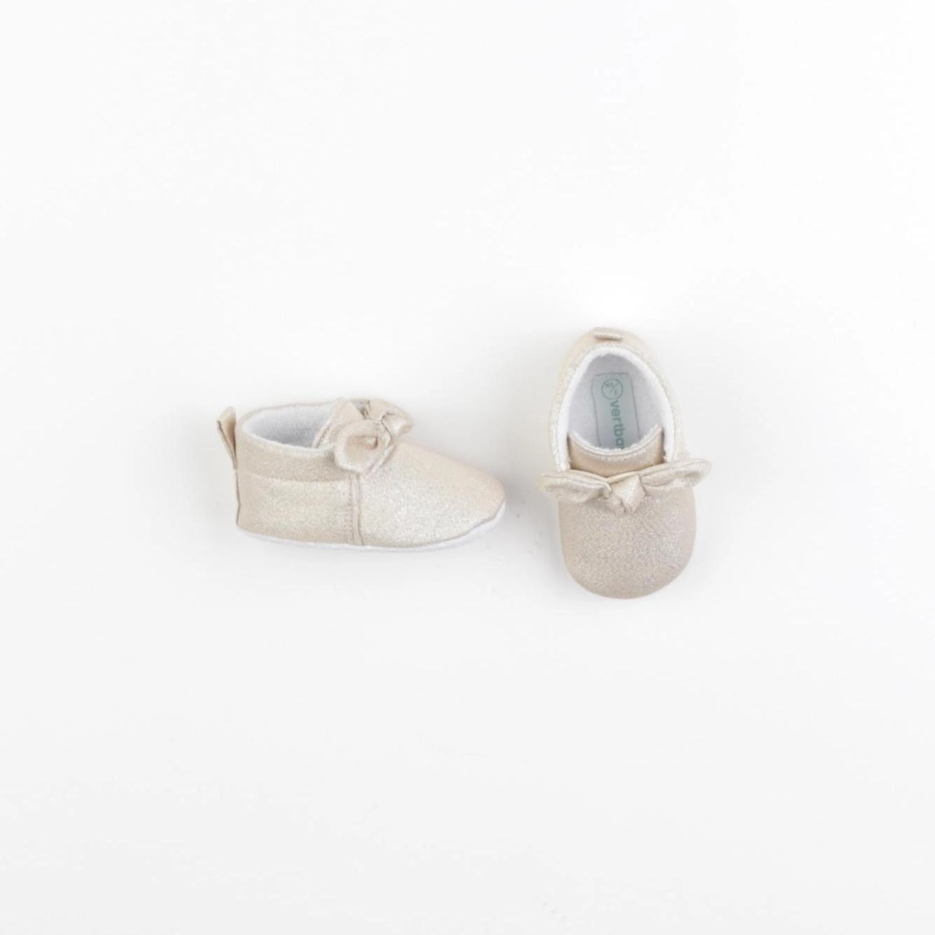 Vertbaudet - chaussons or - pointure 17