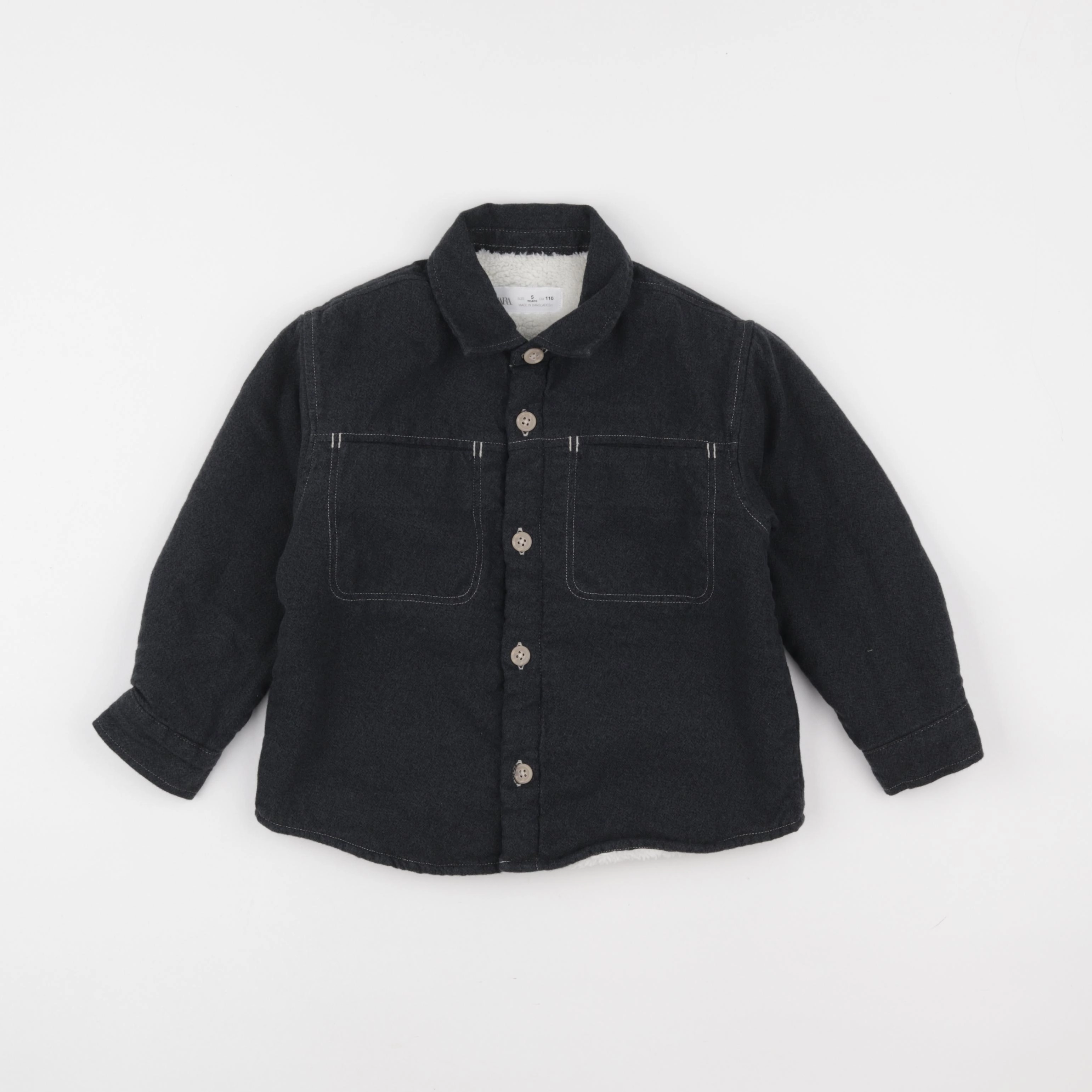 Zara - veste doublé noir - 5 ans