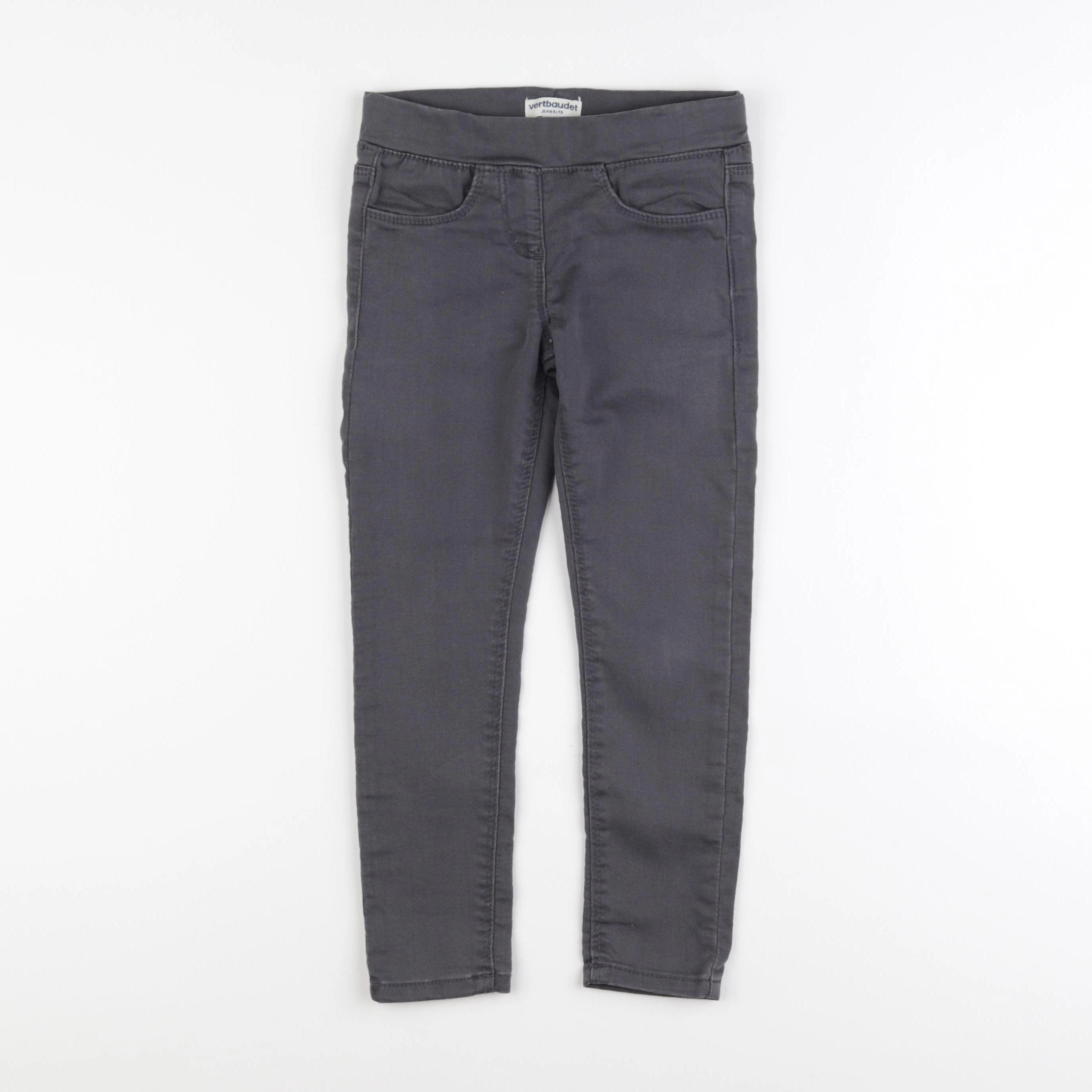 Vertbaudet - jegging gris - 6 ans