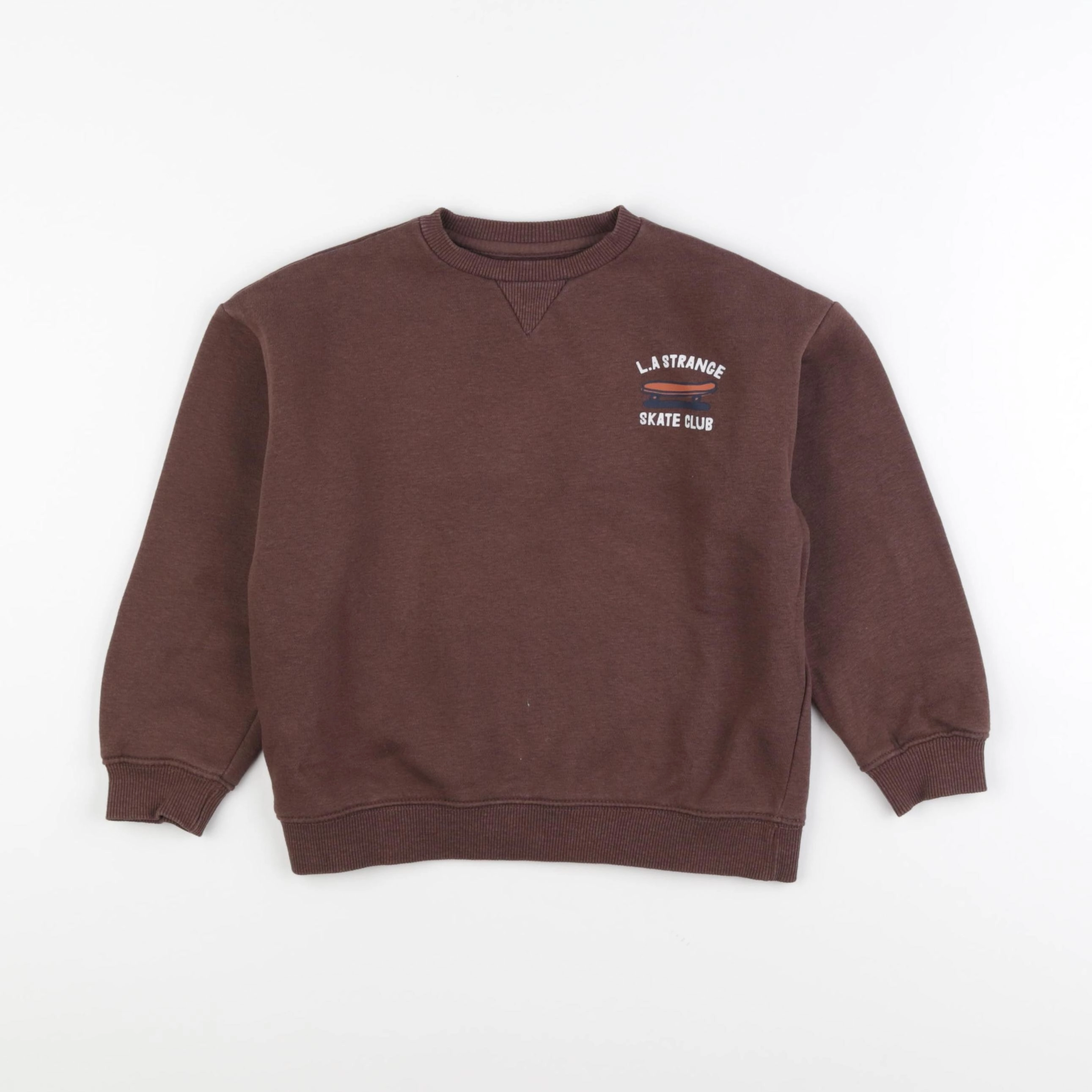 Vertbaudet - sweat marron - 5 ans