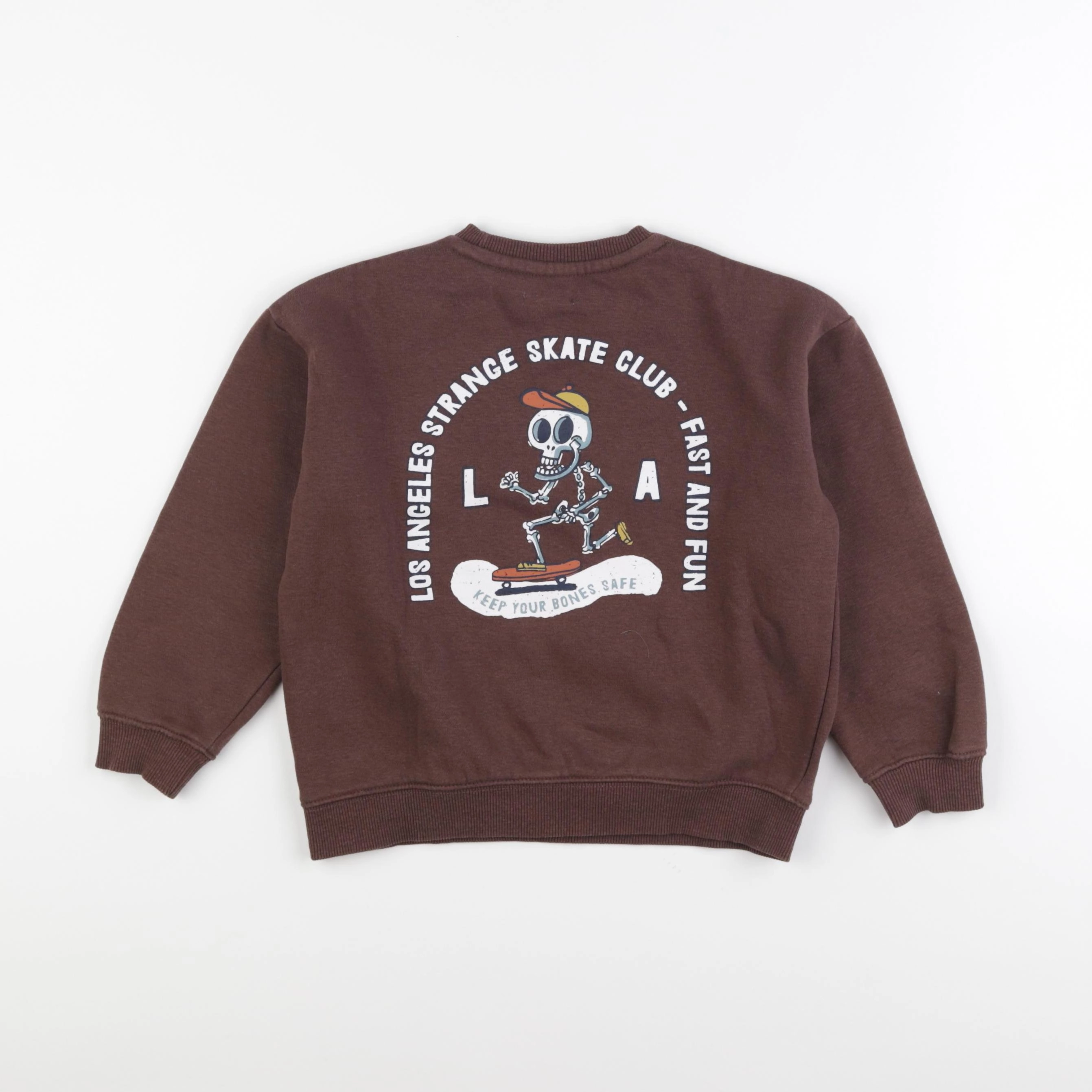 Vertbaudet - sweat marron - 5 ans