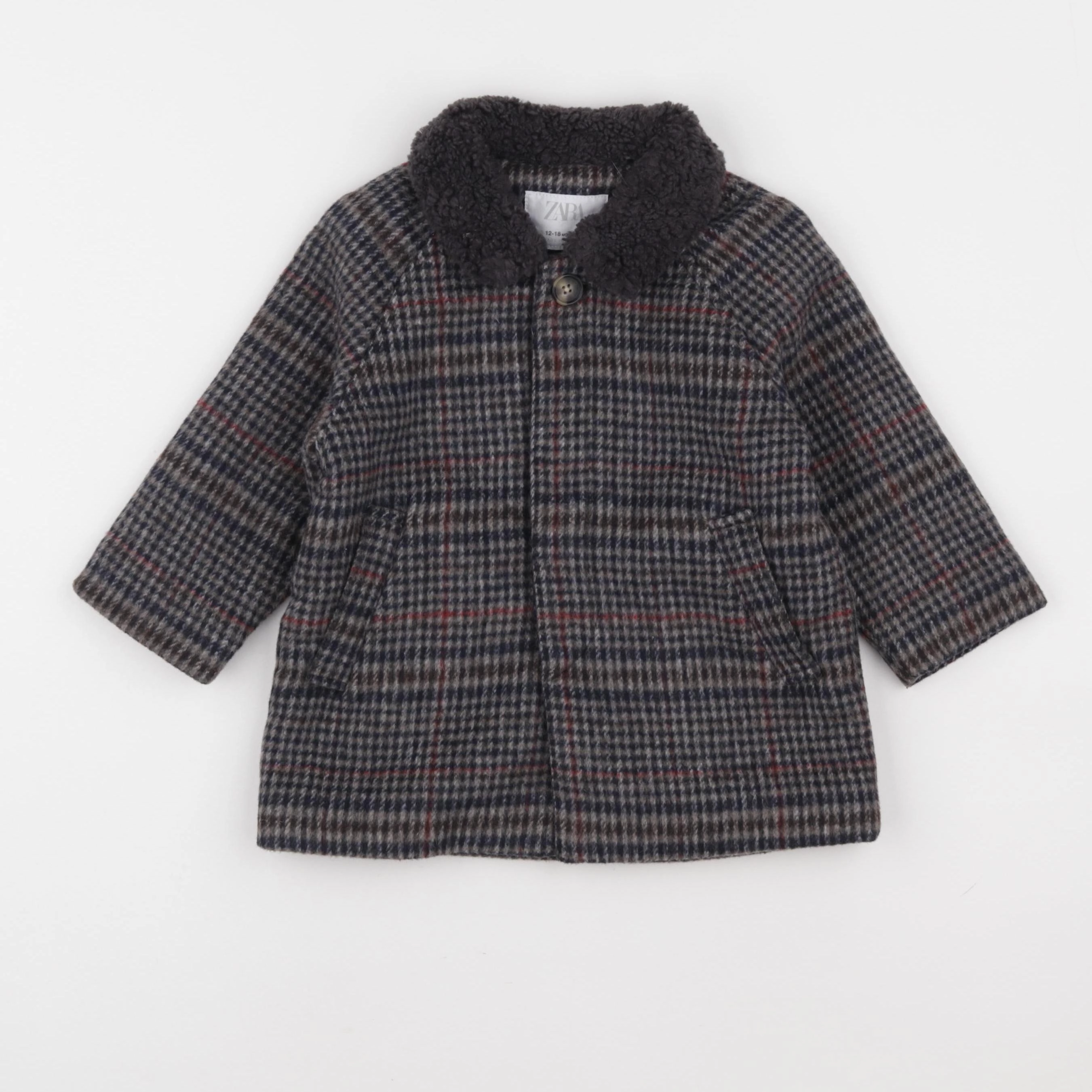 Zara - manteau marron - 12/18 mois