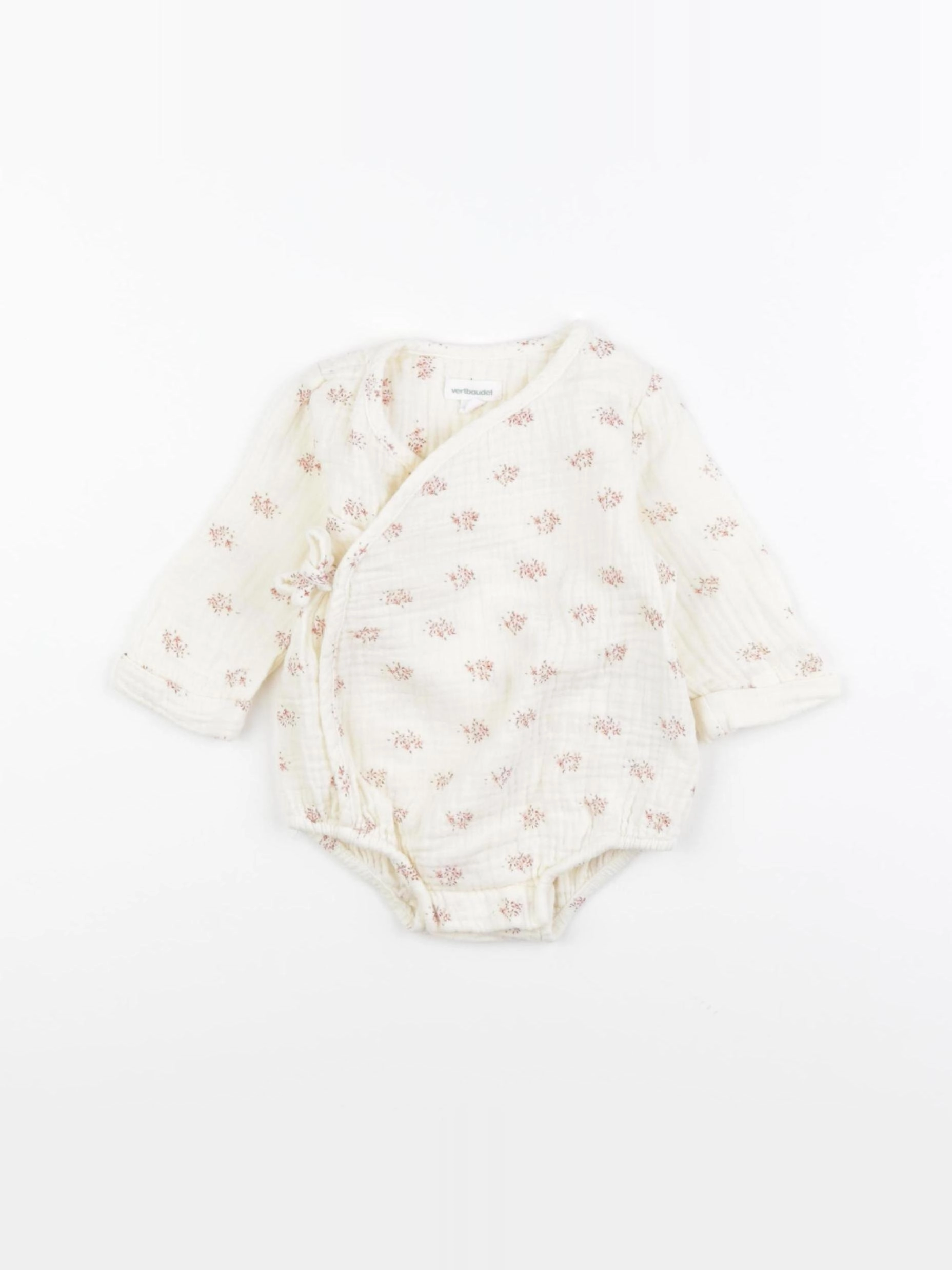 Vertbaudet - combinaison beige - 3 mois