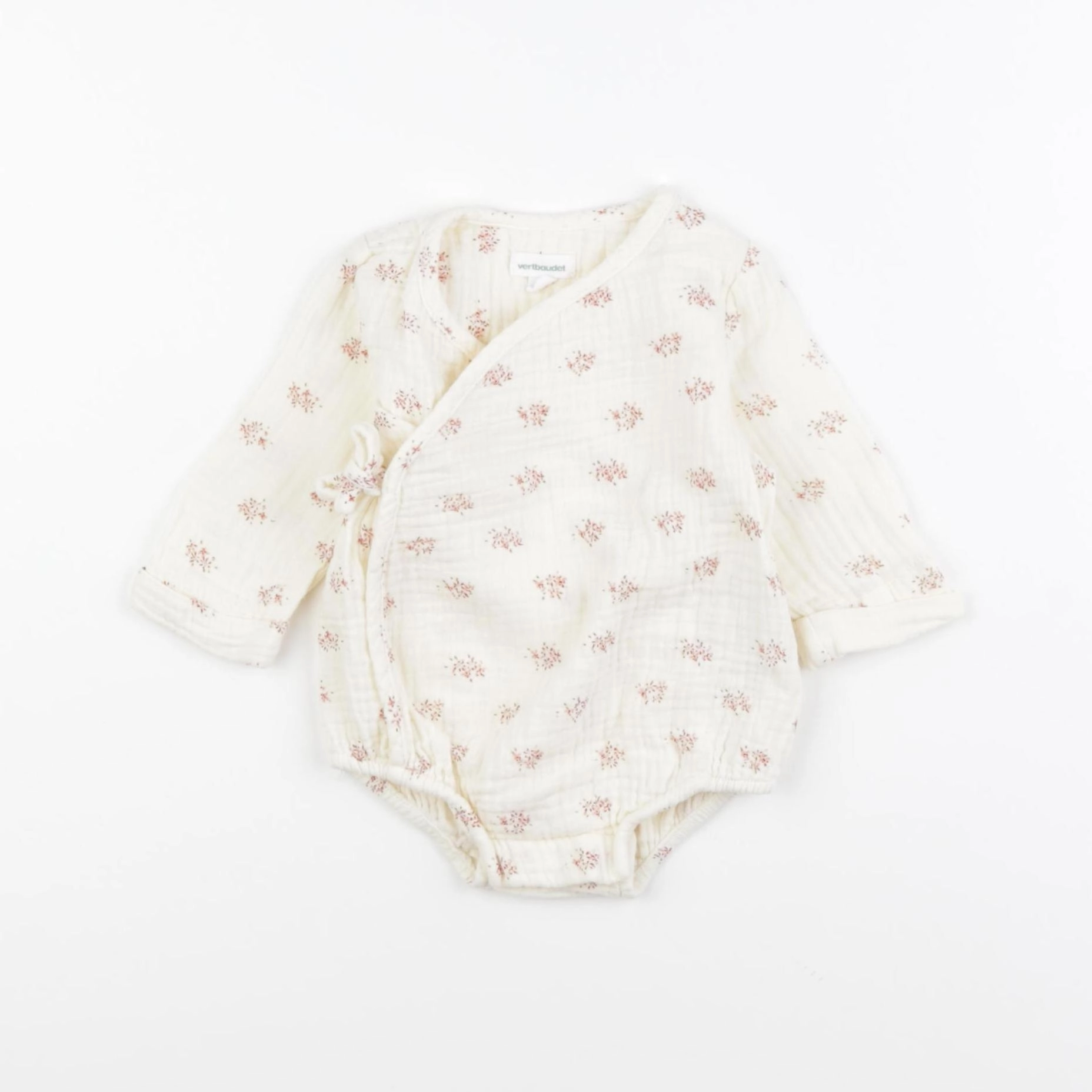 Vertbaudet - combinaison beige - 3 mois