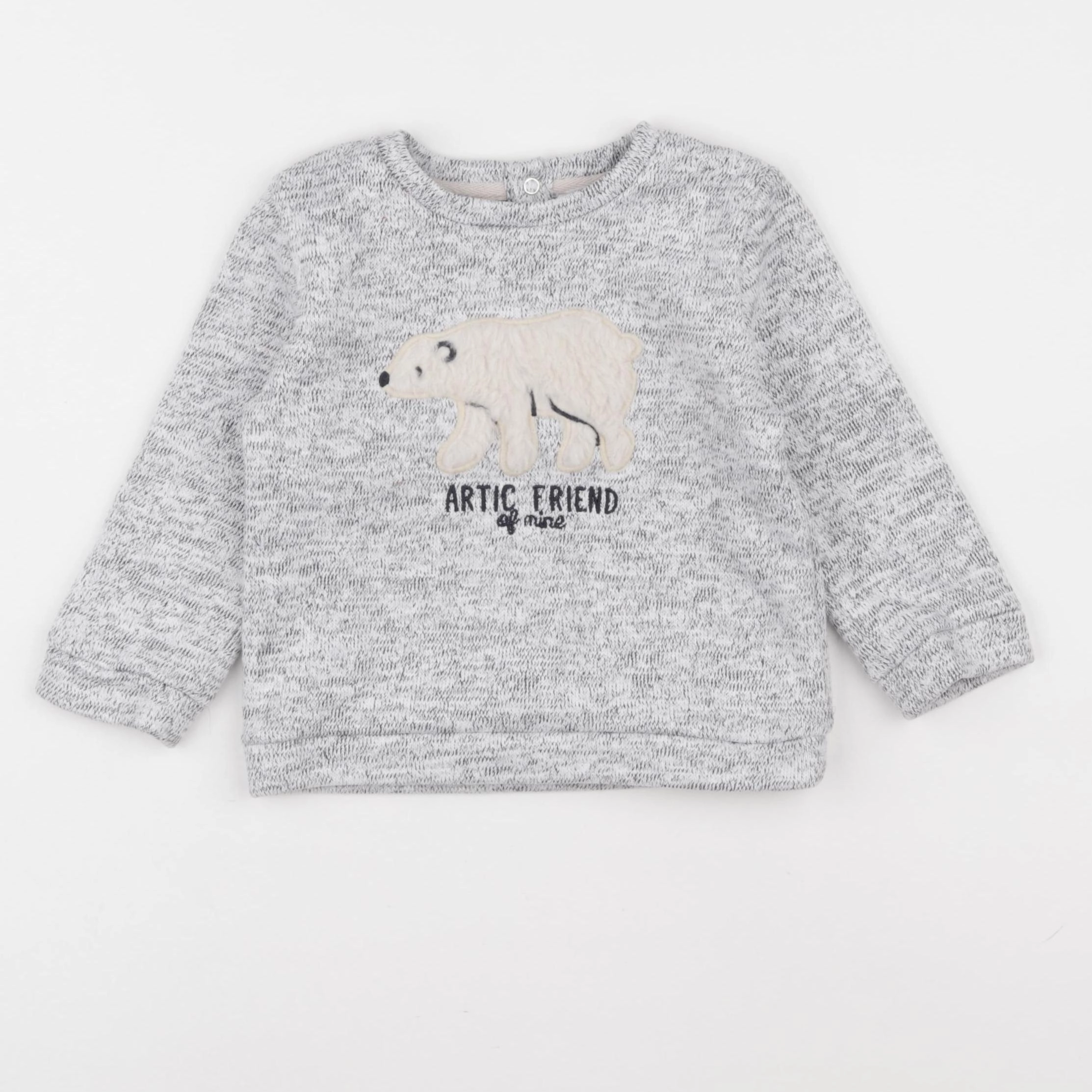 Boutchou - pull gris - 24 mois