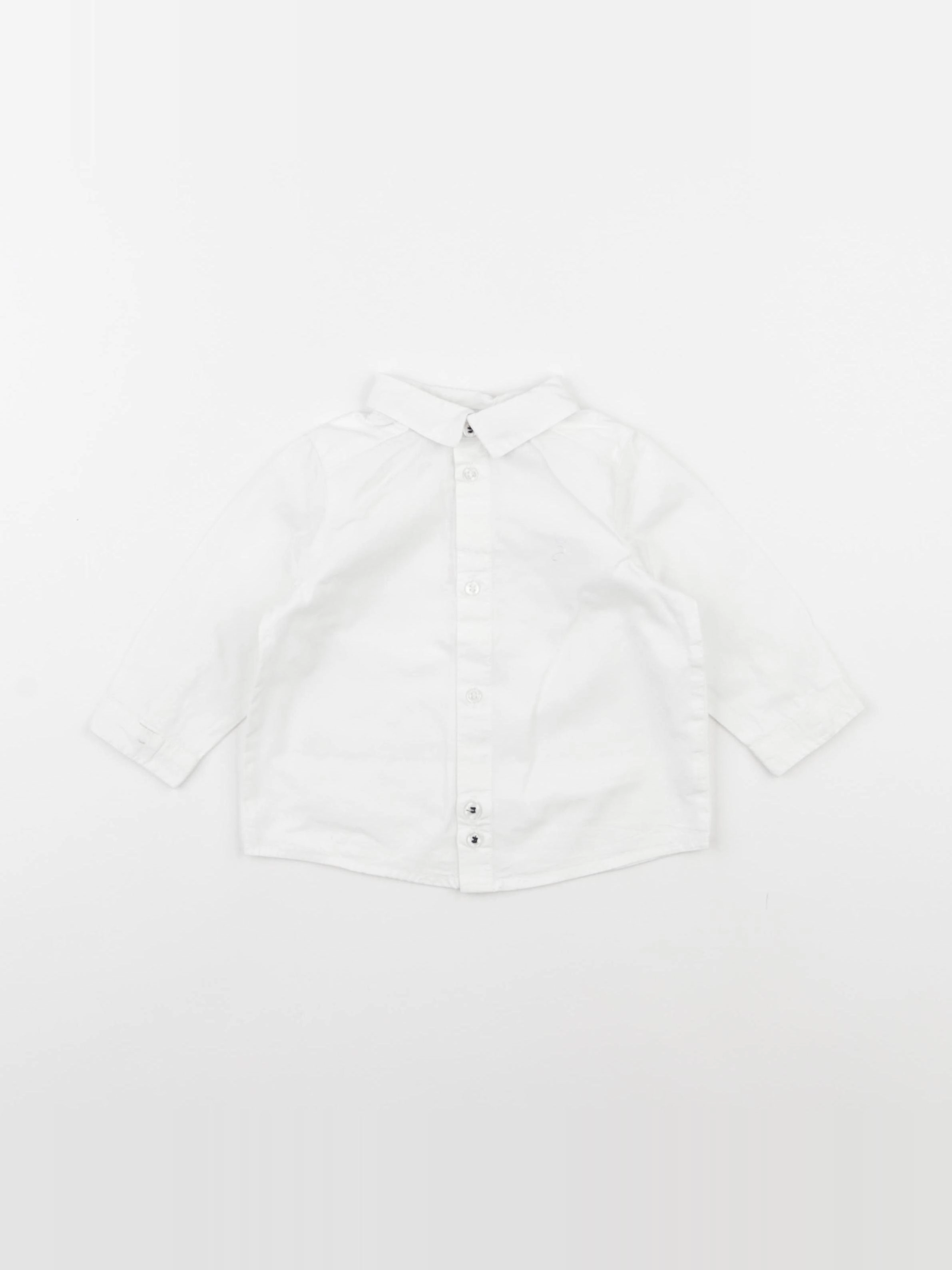 Jacadi - chemise blanc - 6 mois