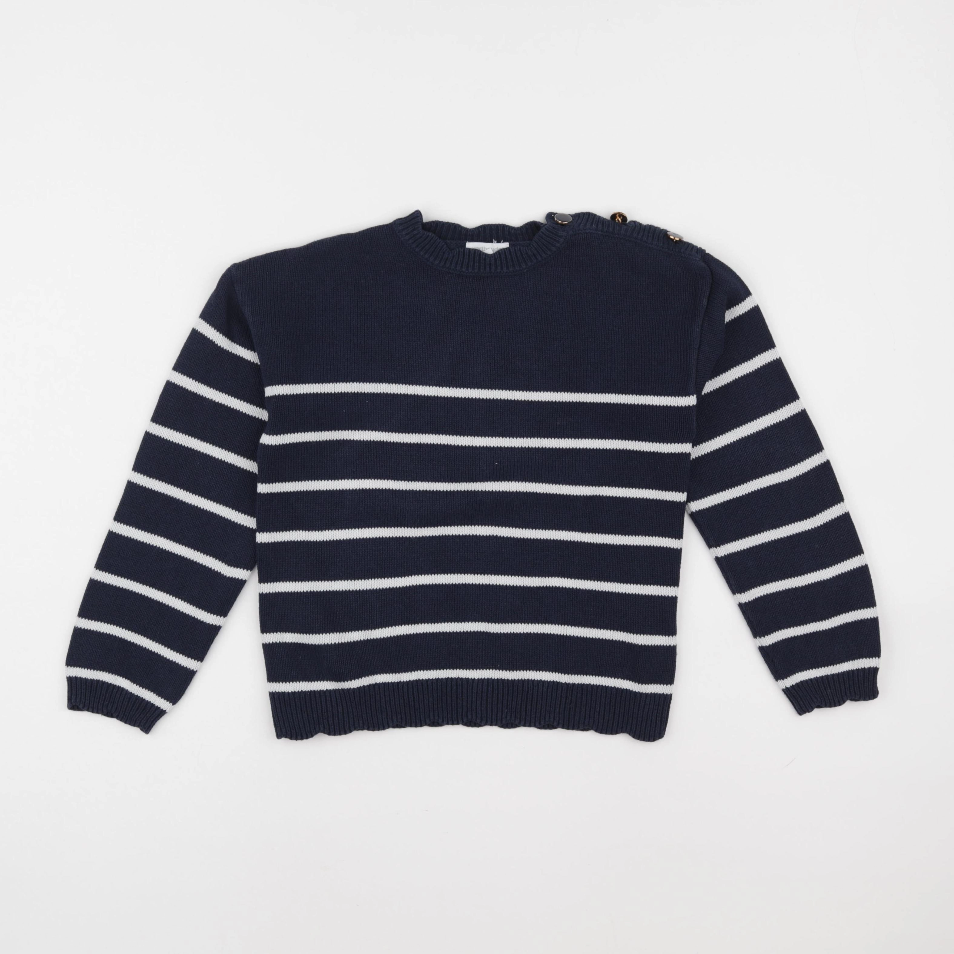 Vertbaudet - pull bleu - 8 ans