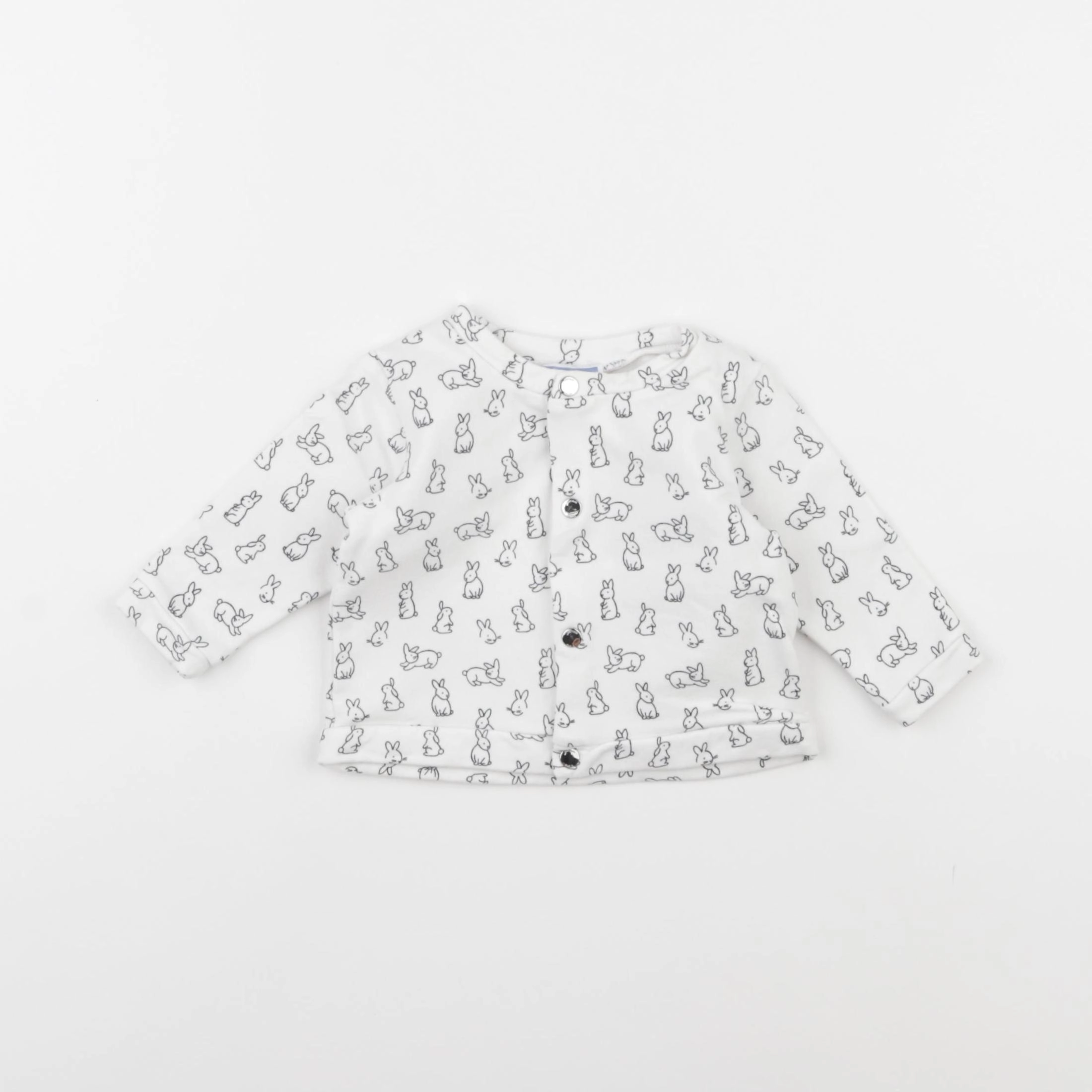 Jacadi - sweat blanc - 3 mois