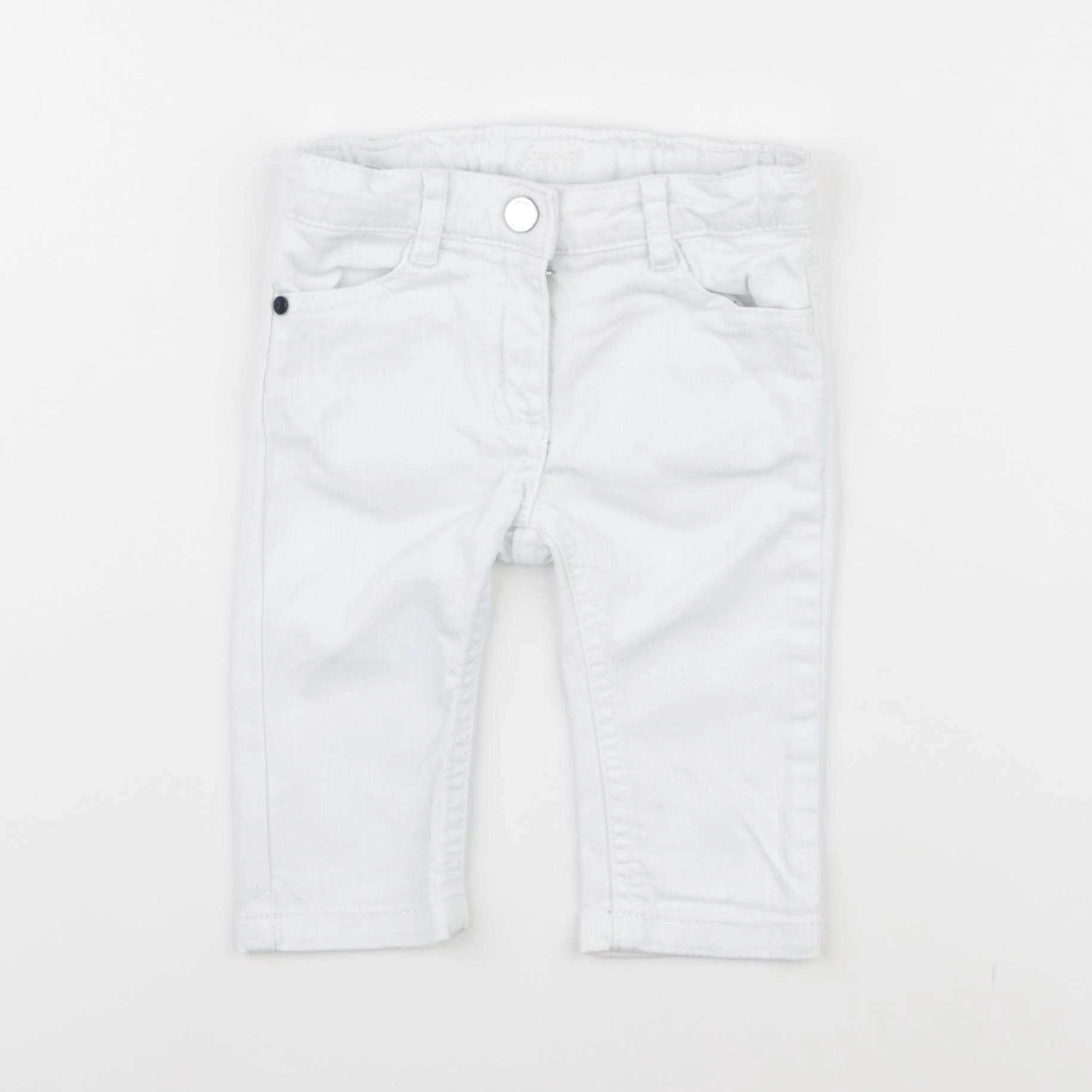 Jacadi - jean blanc - 6 mois