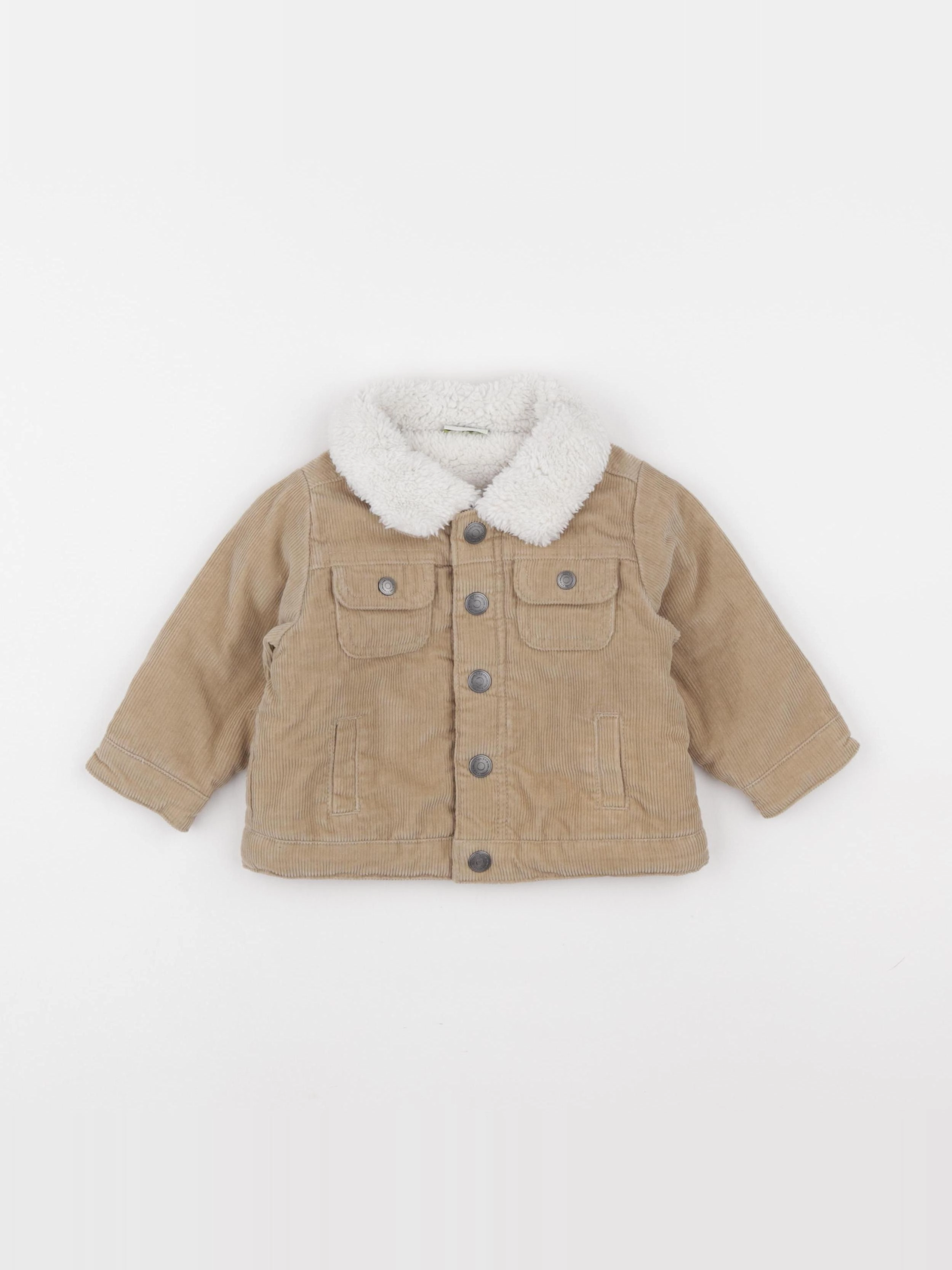 Tape à l'oeil - veste doublé beige - 9 mois