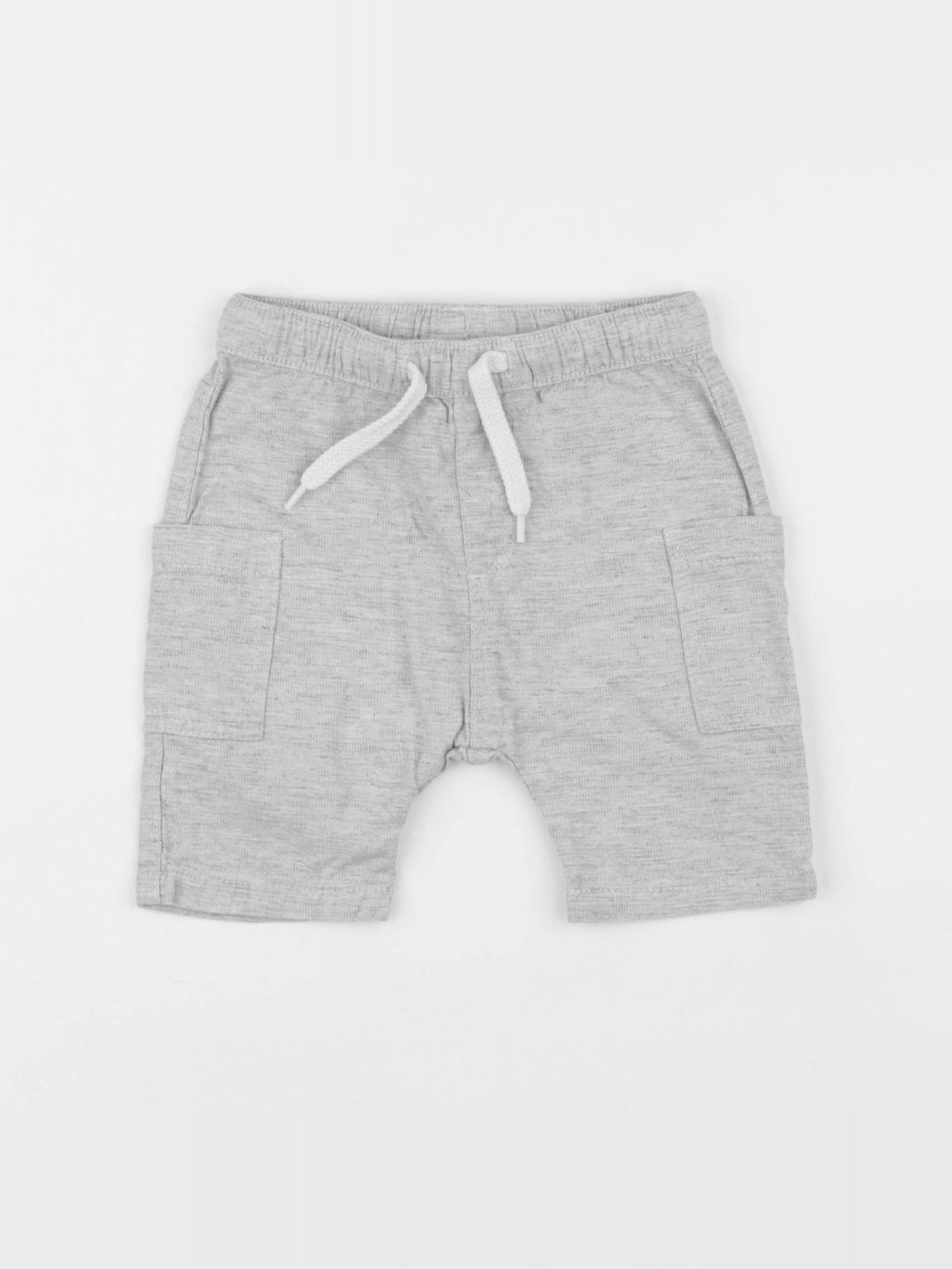 H&M - short gris - 6/9 mois