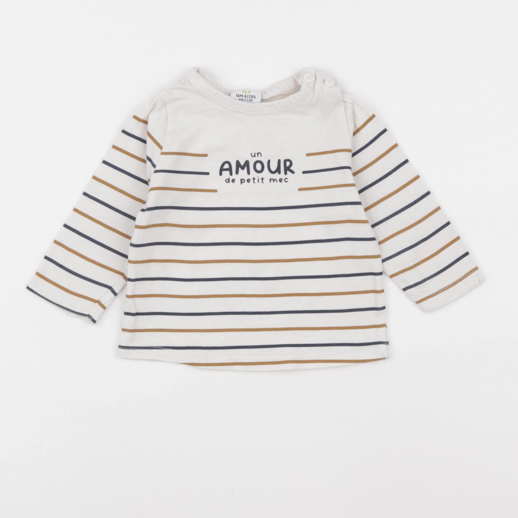 Tape à l'oeil - tee-shirt beige - 9 mois