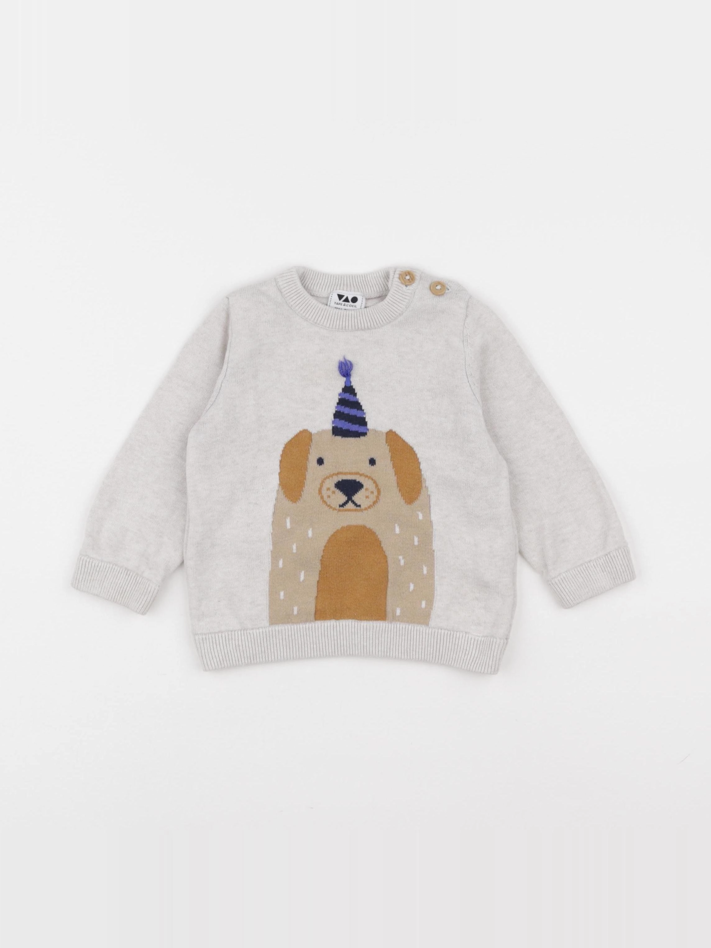Tape à l'oeil - pull beige - 12 mois