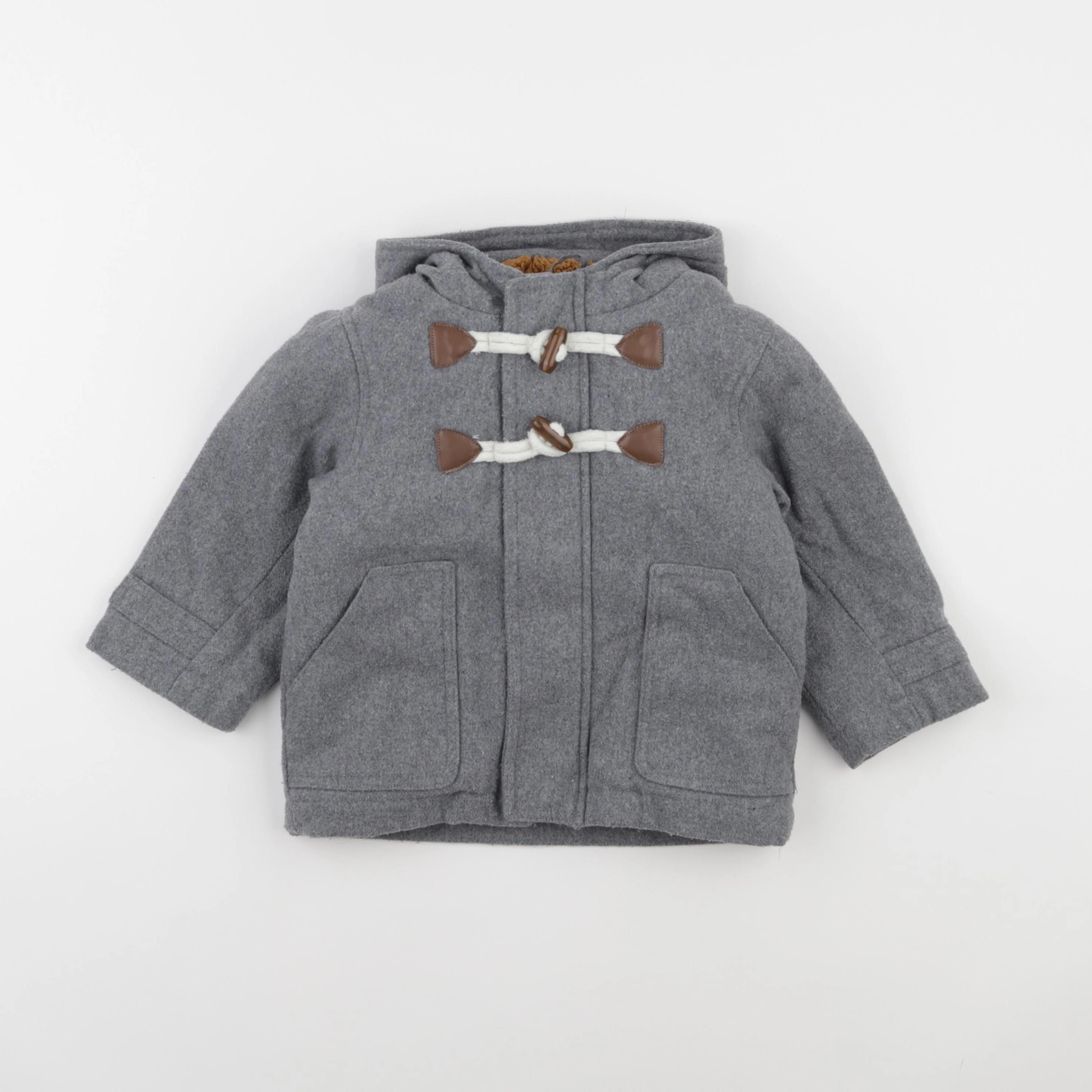 Vertbaudet - manteau gris - 2 ans