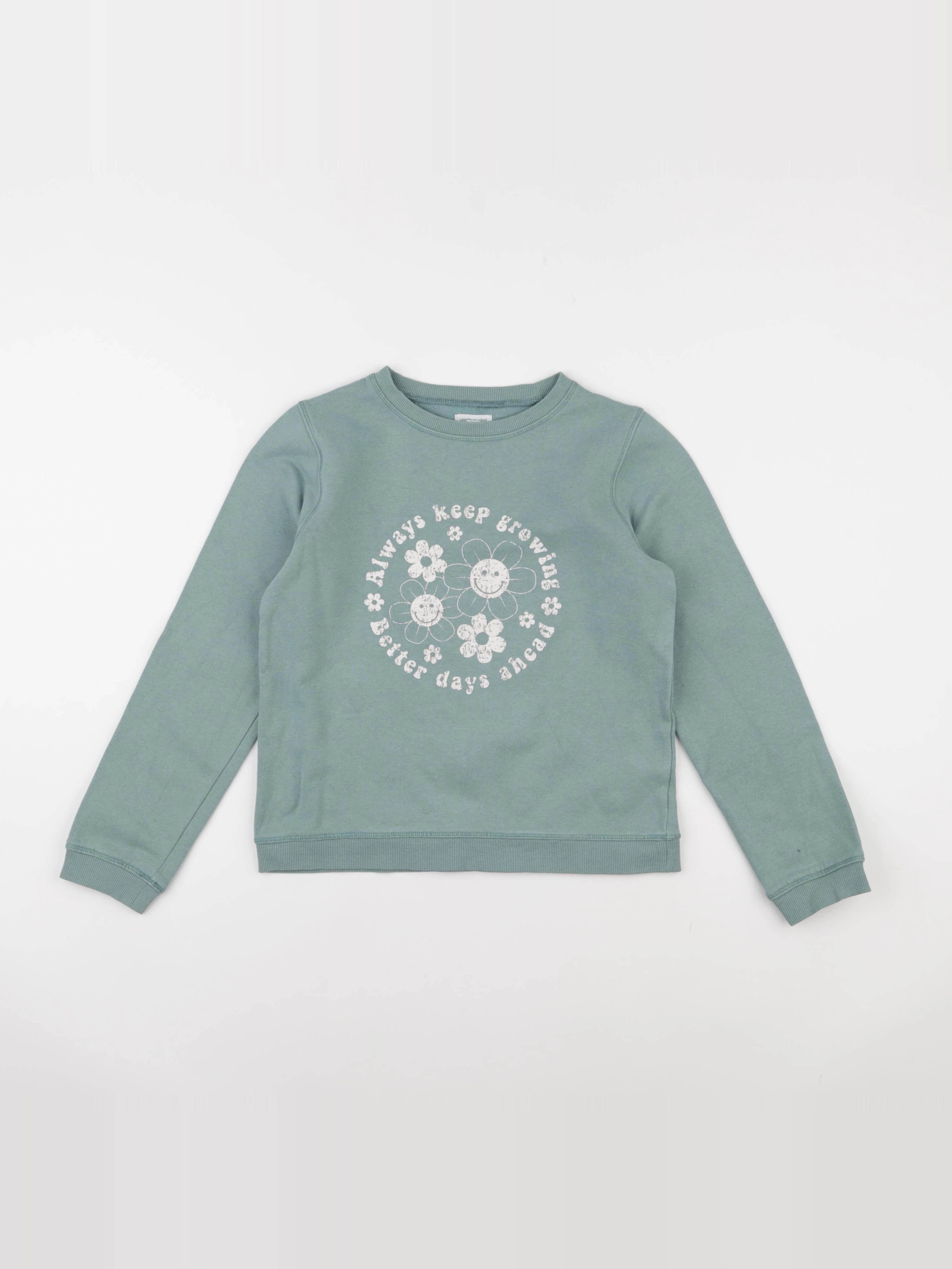 Vertbaudet - sweat bleu - 10 ans