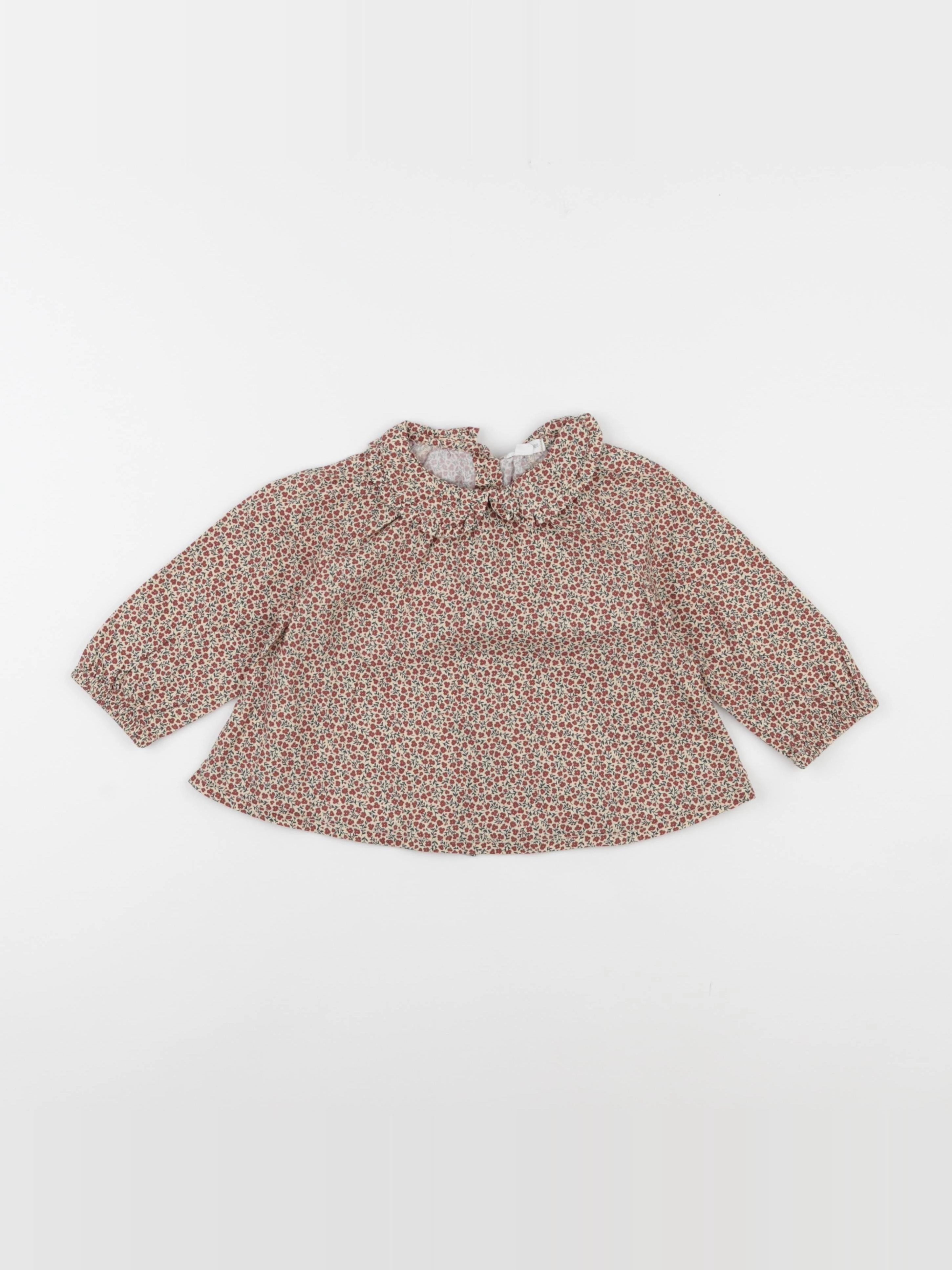 Vertbaudet - blouse rouge - 18 mois