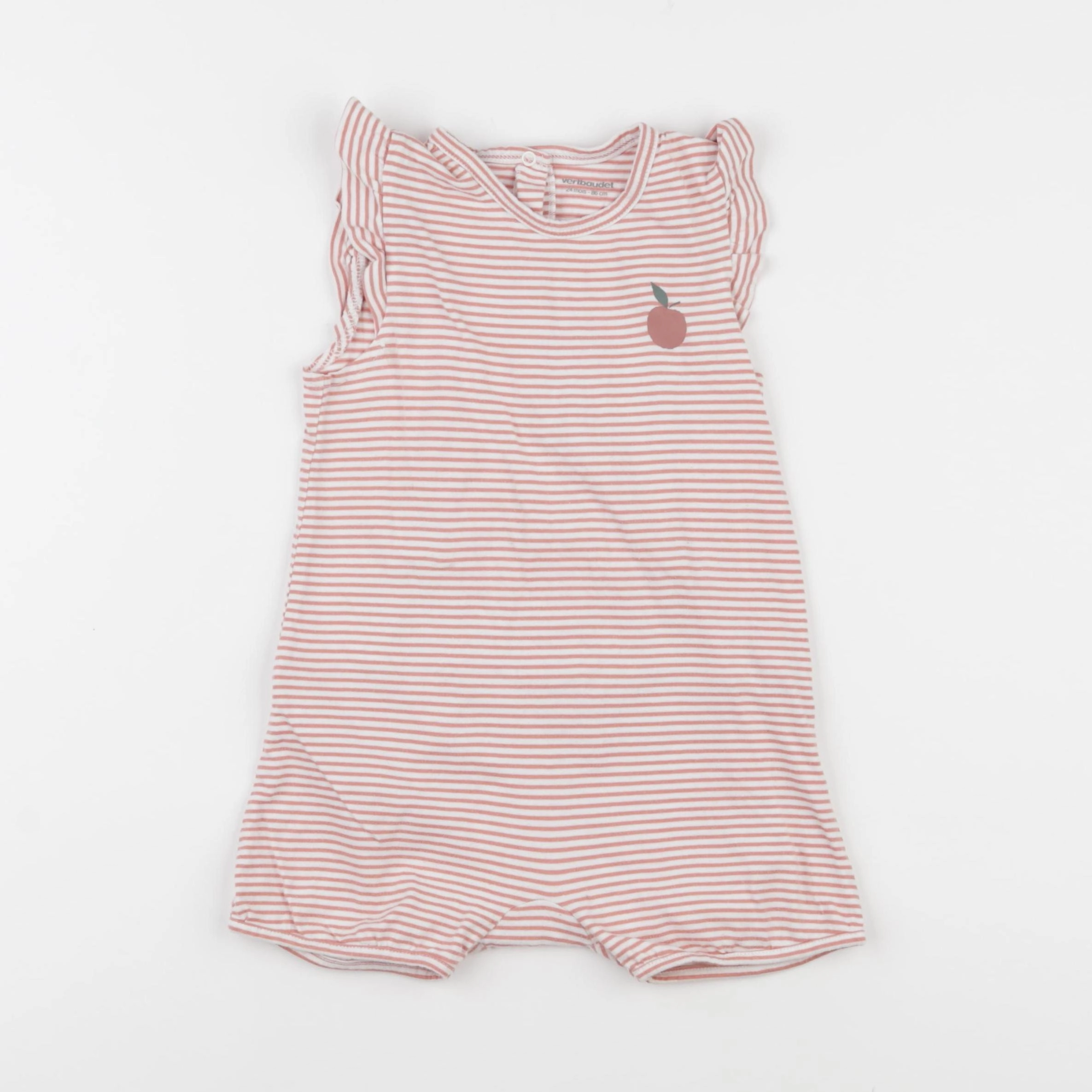 Vertbaudet - pyjama coton rose - 24 mois