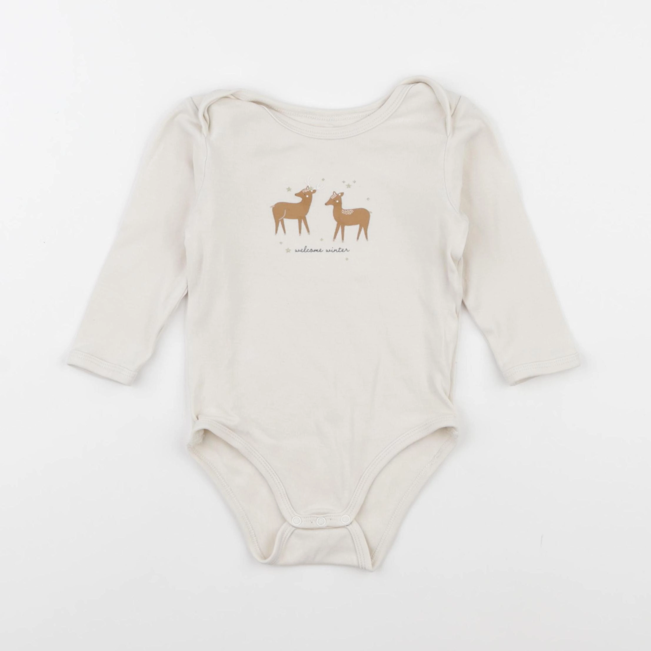 Vertbaudet - body beige - 18 mois