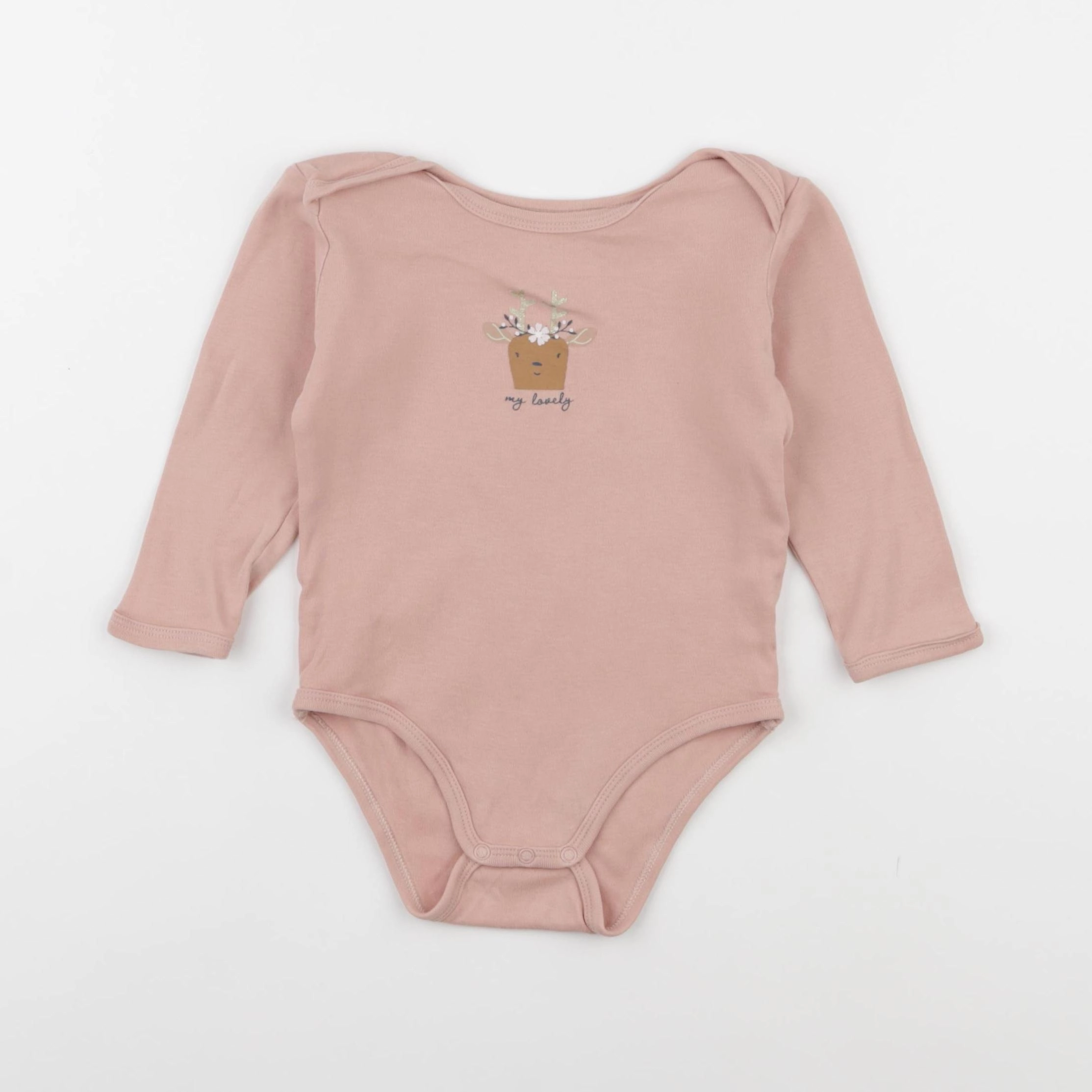 Vertbaudet - body rose - 18 mois