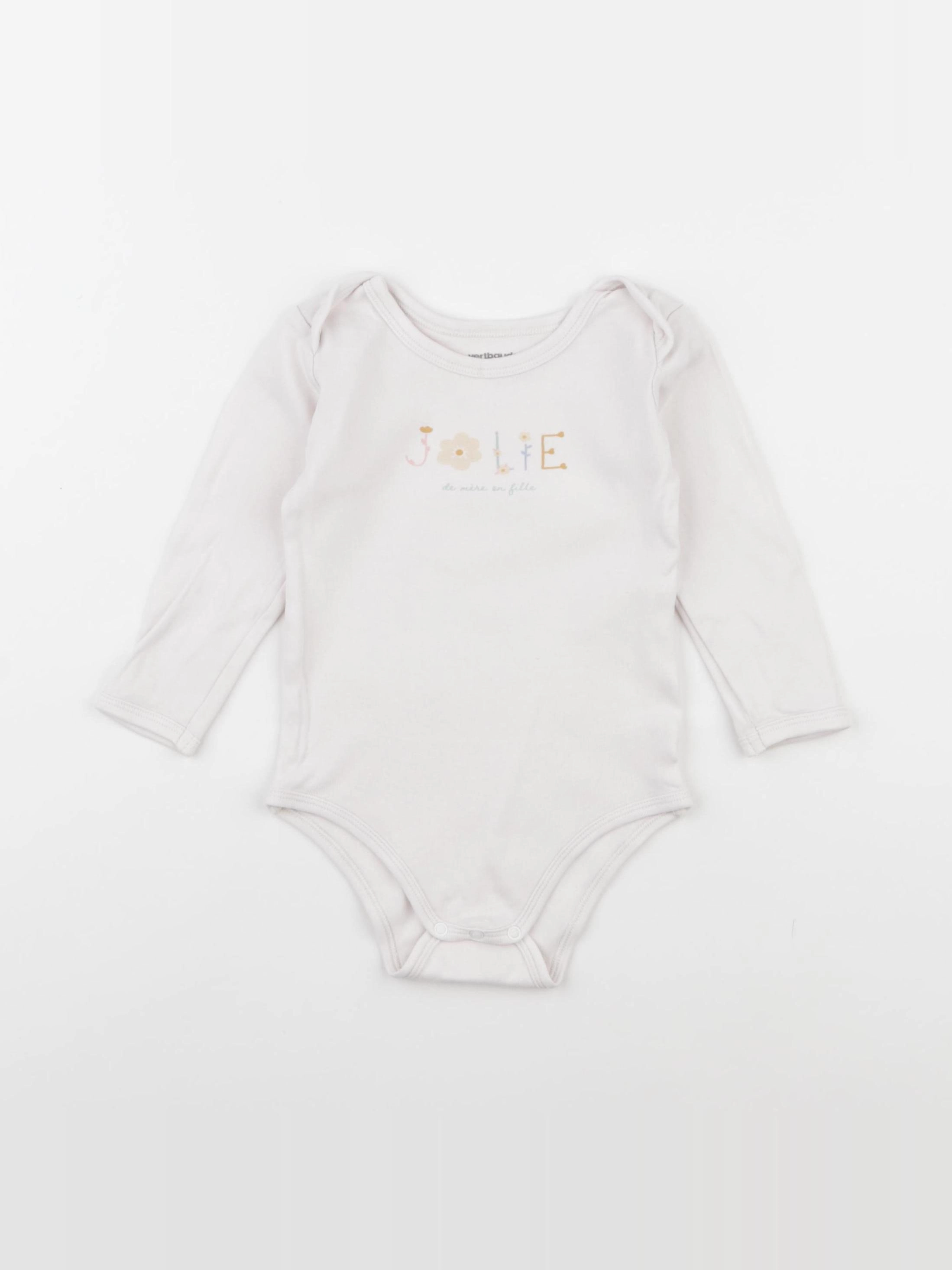 Vertbaudet - body rose - 18 mois