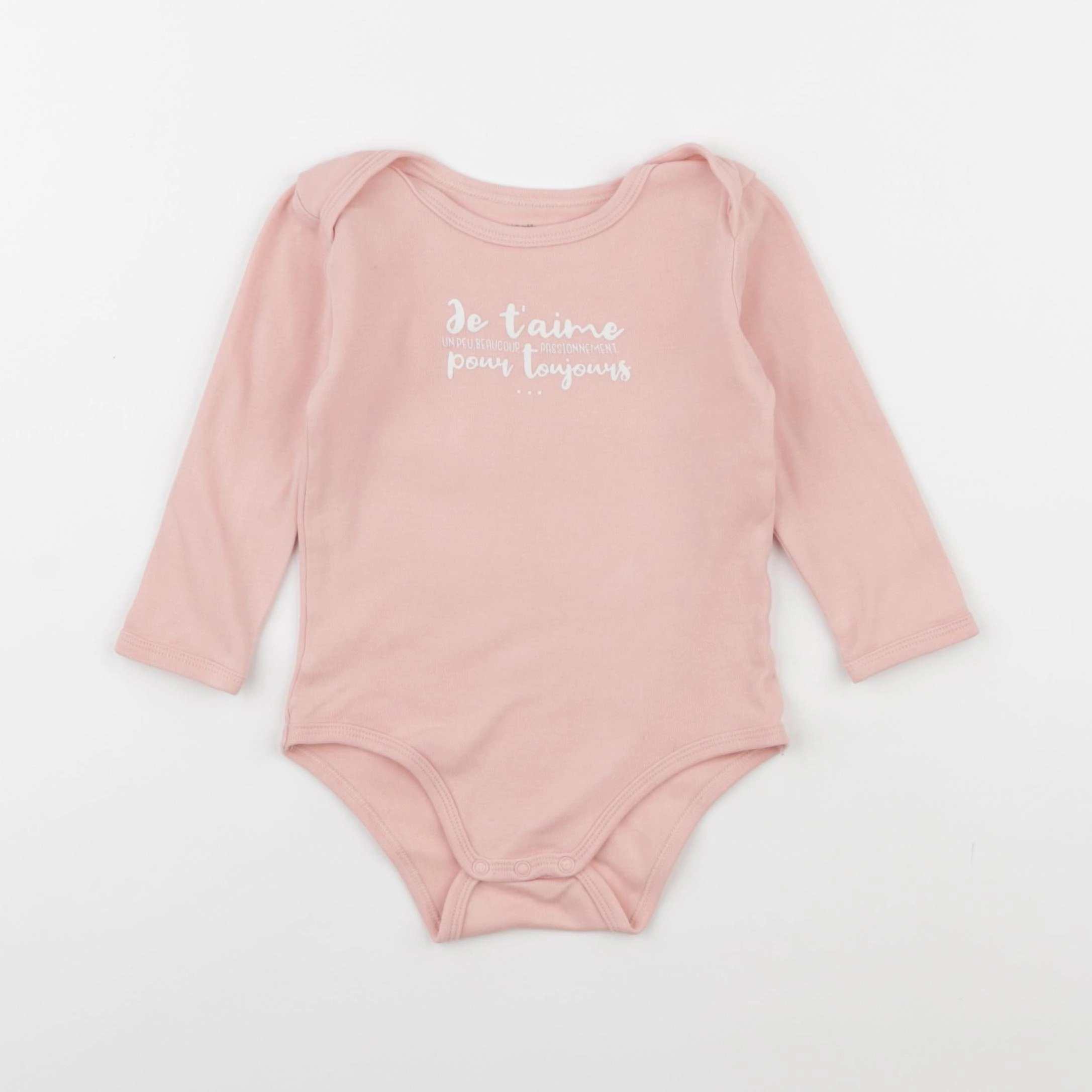 Vertbaudet - body rose - 18 mois