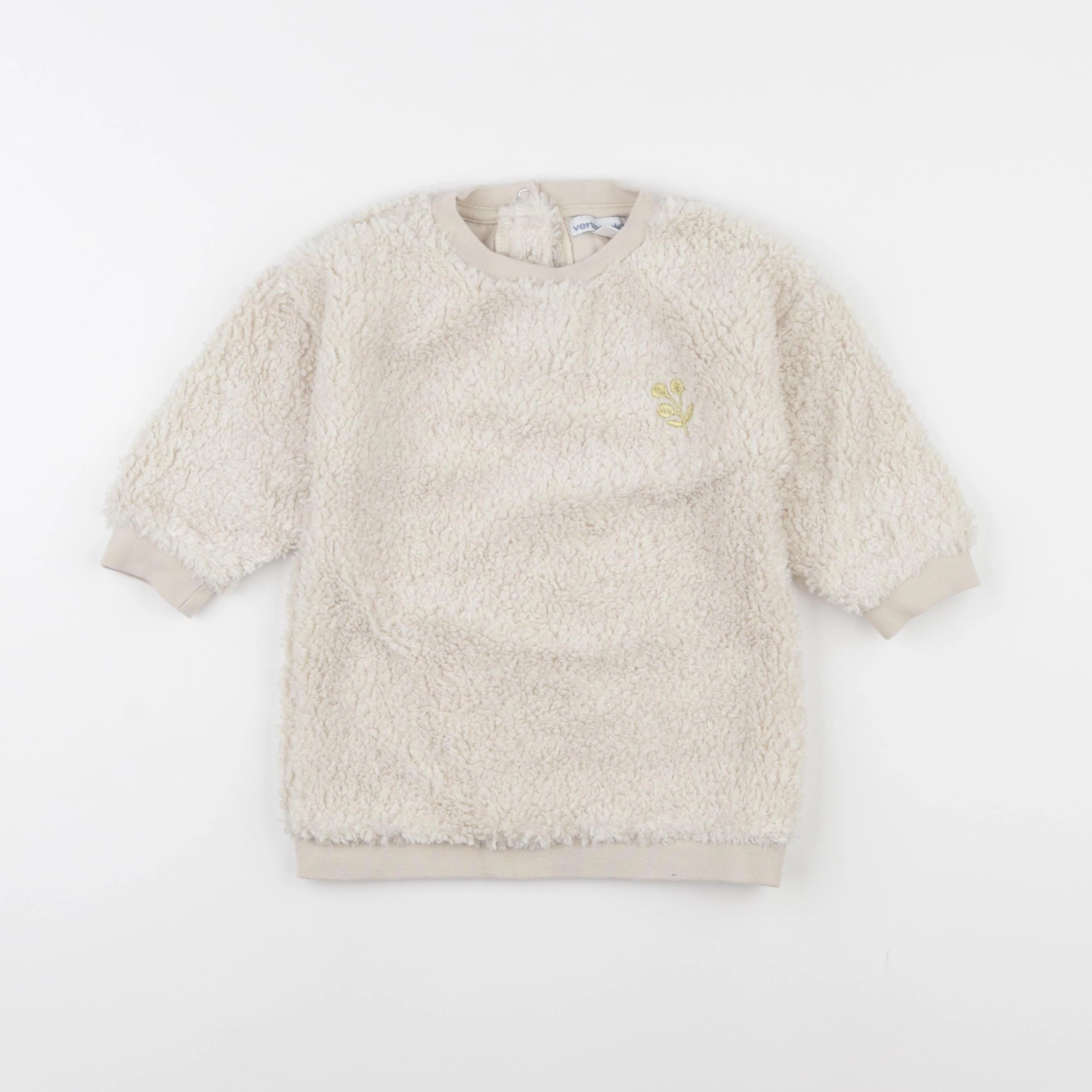 Vertbaudet - robe blanc, or - 18 mois