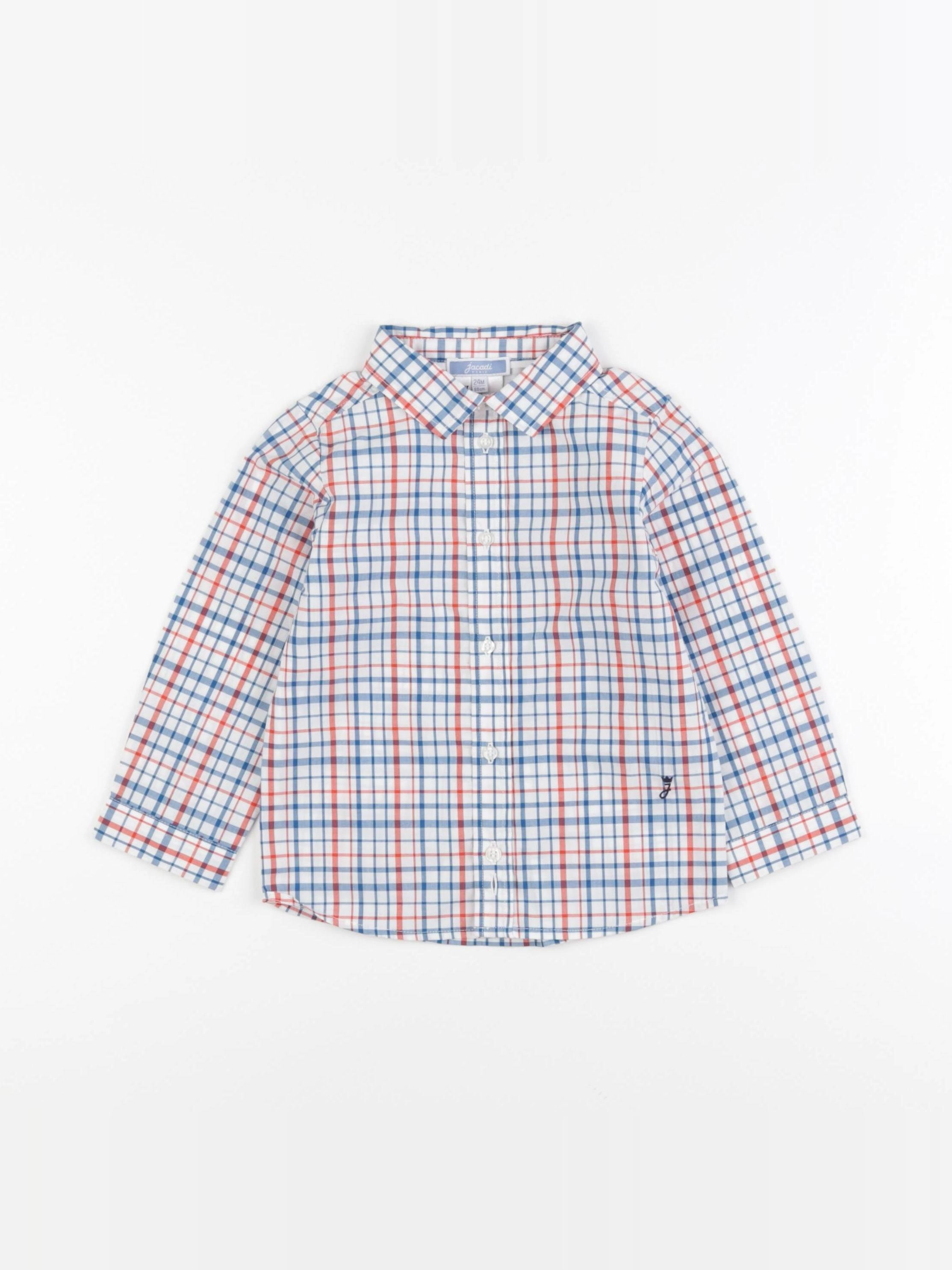 Jacadi - chemise bleu - 24 mois