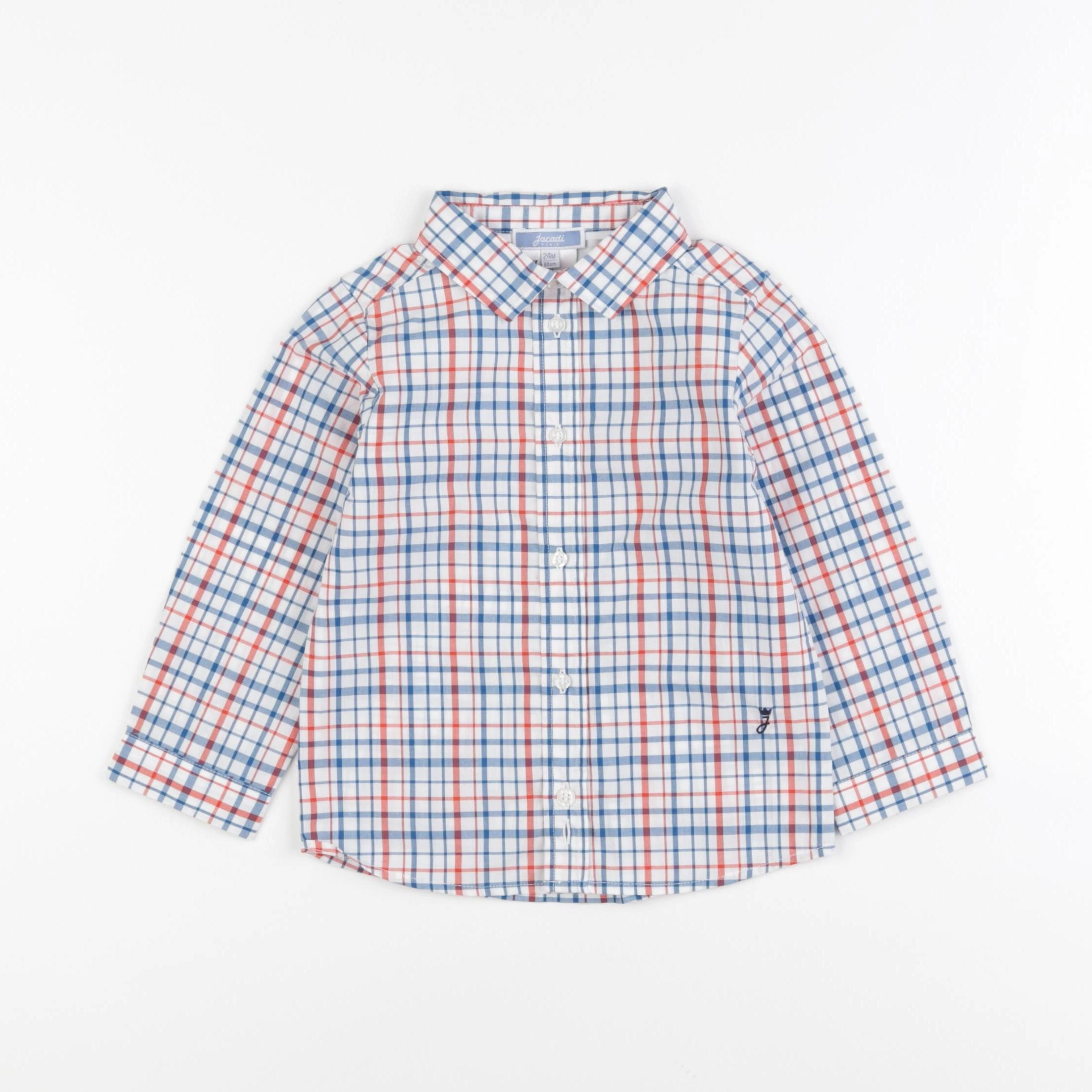 Jacadi - chemise bleu - 24 mois