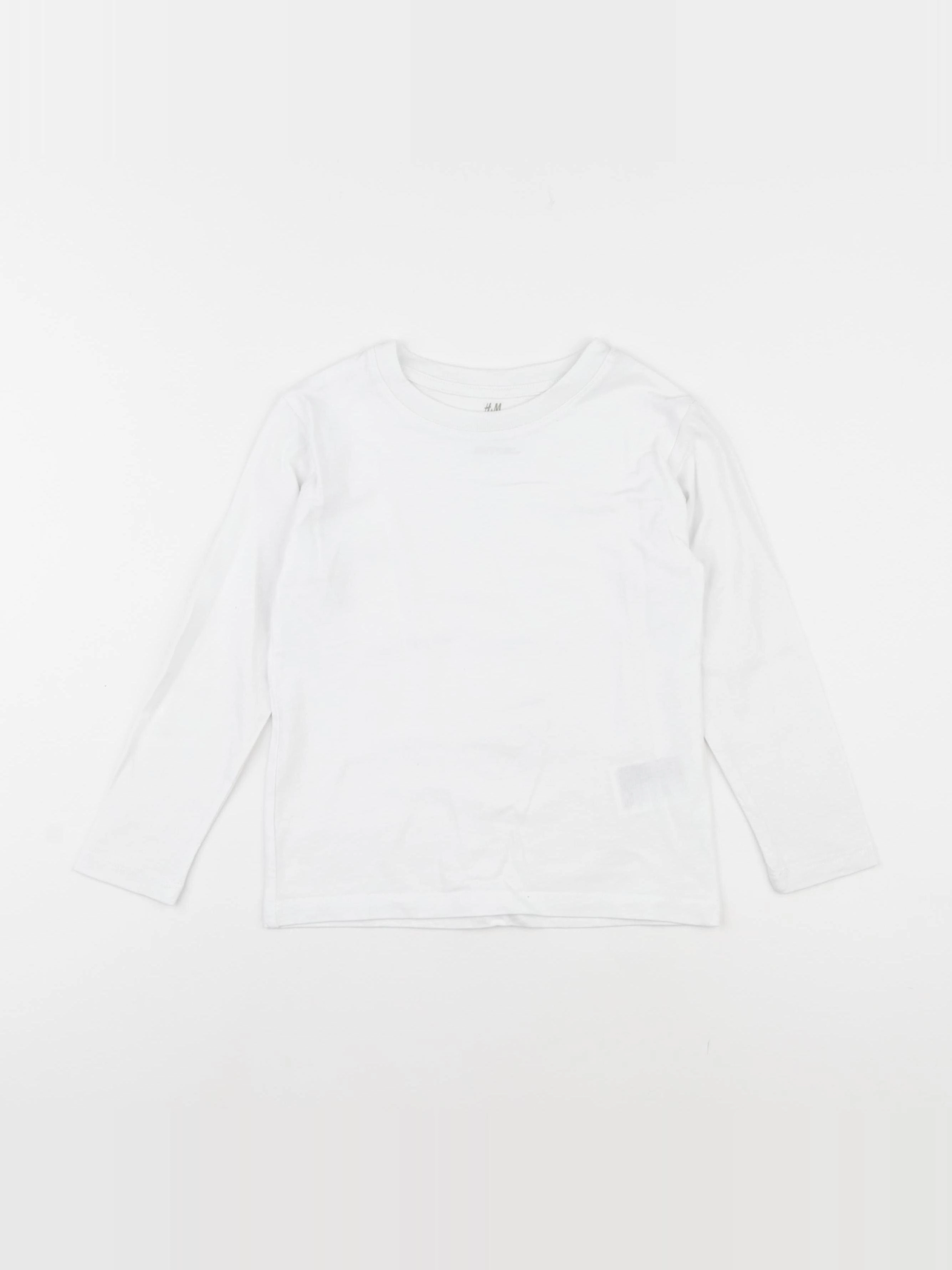 H&M - tee-shirt blanc - 2/4 ans