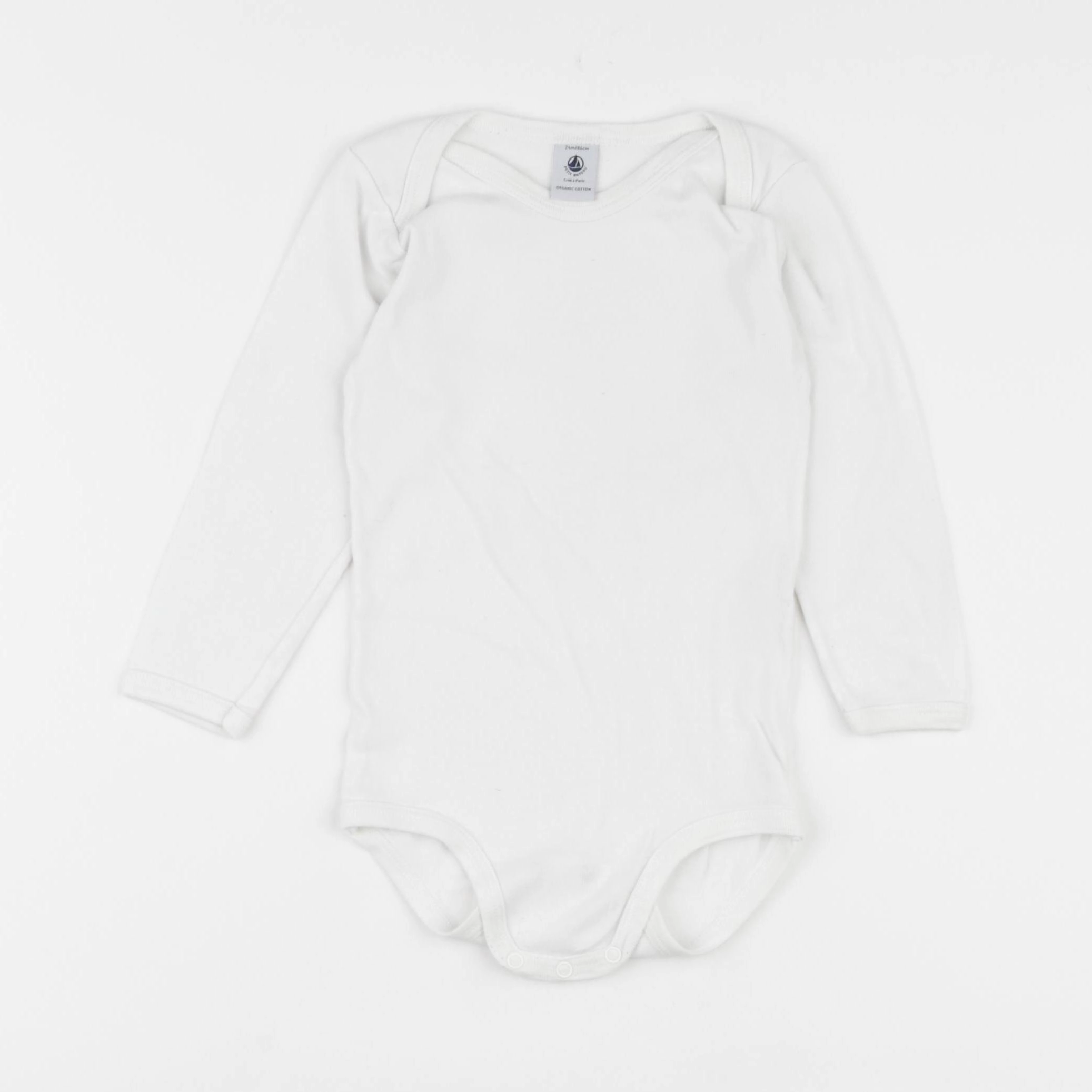 Petit Bateau - body bleu - 24 mois