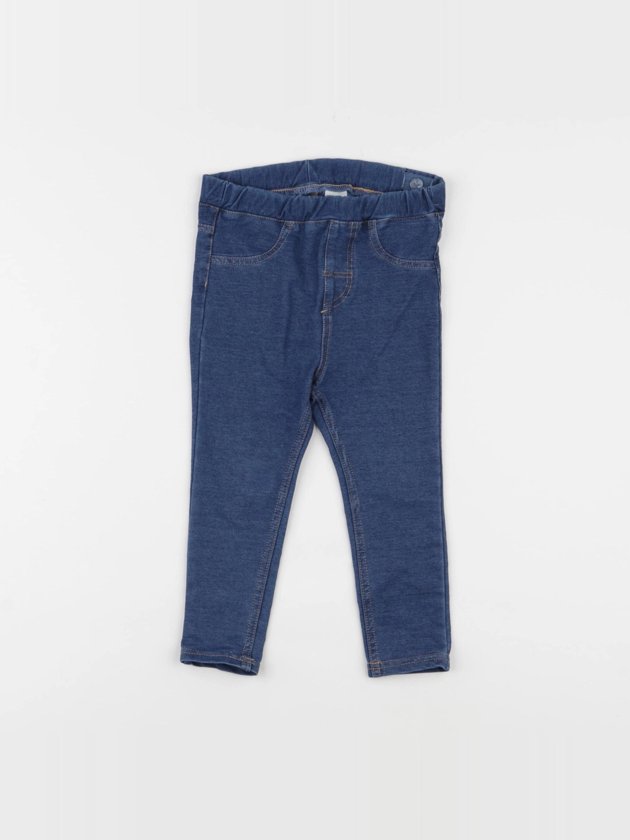 H&M - jegging bleu - 18 mois