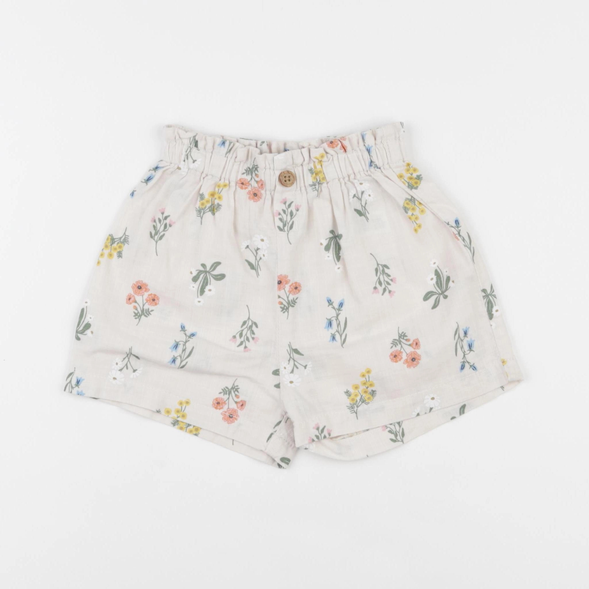 H&M - short beige - 12/18 mois