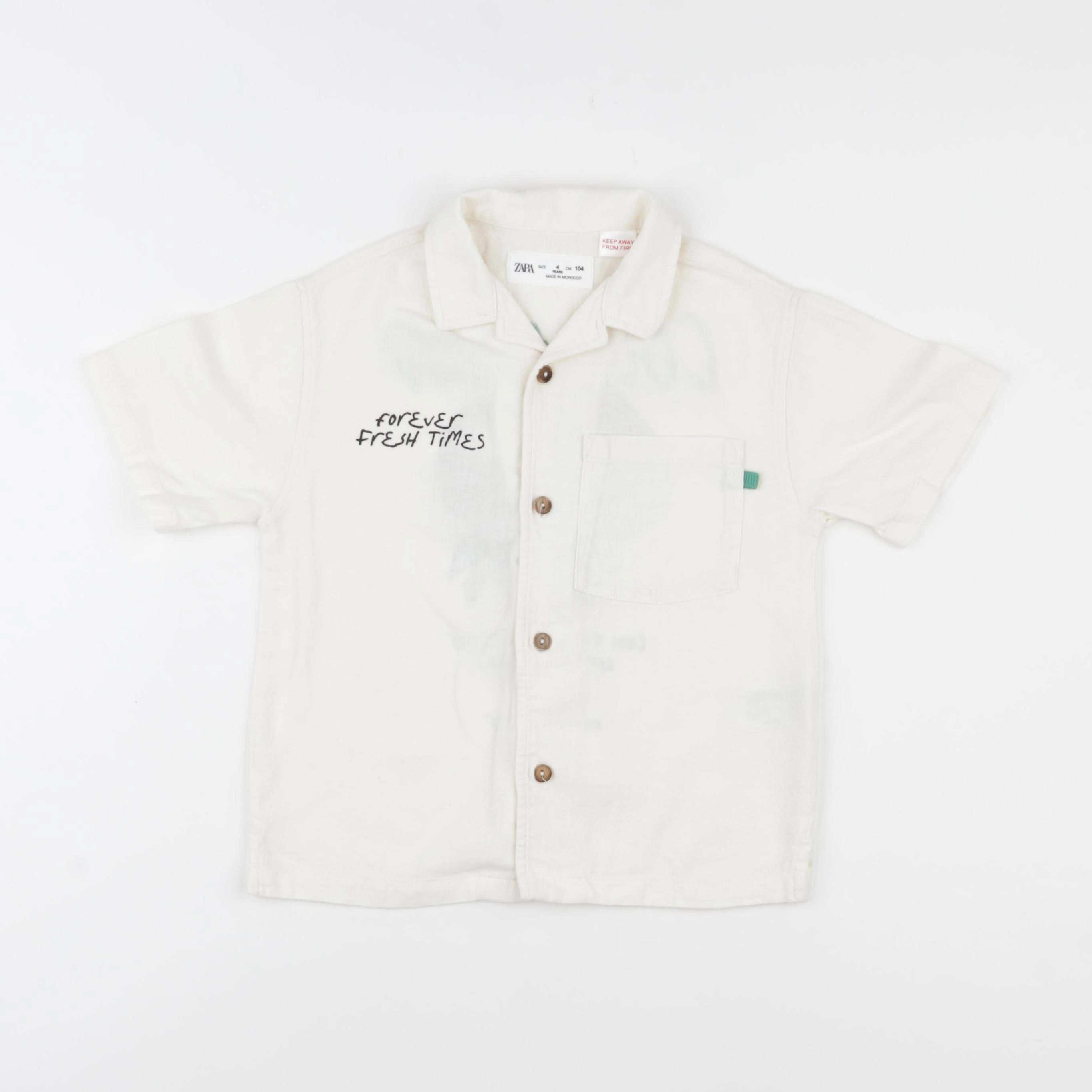 Zara - chemise beige - 4 ans