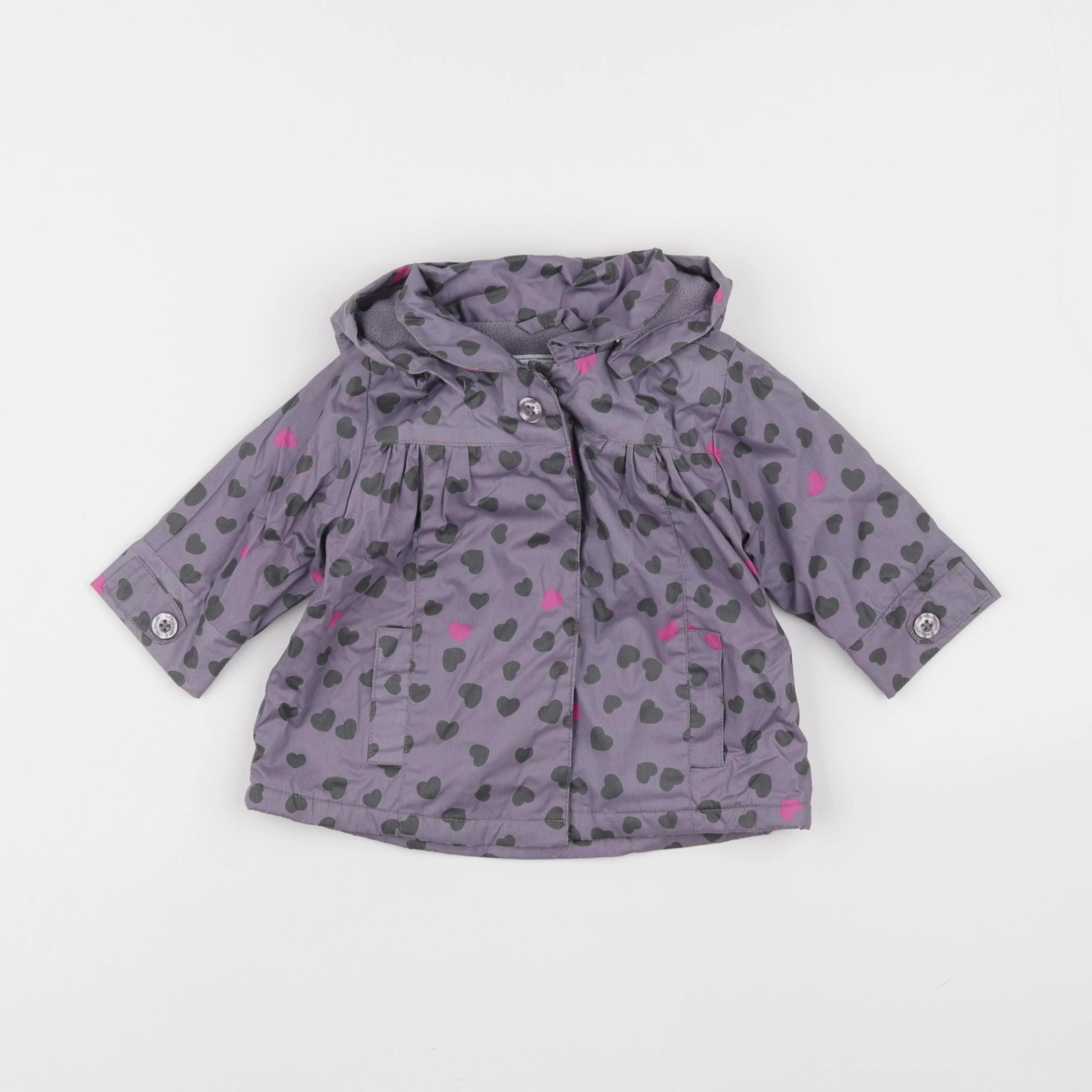 Vertbaudet - imperméable violet - 6 mois