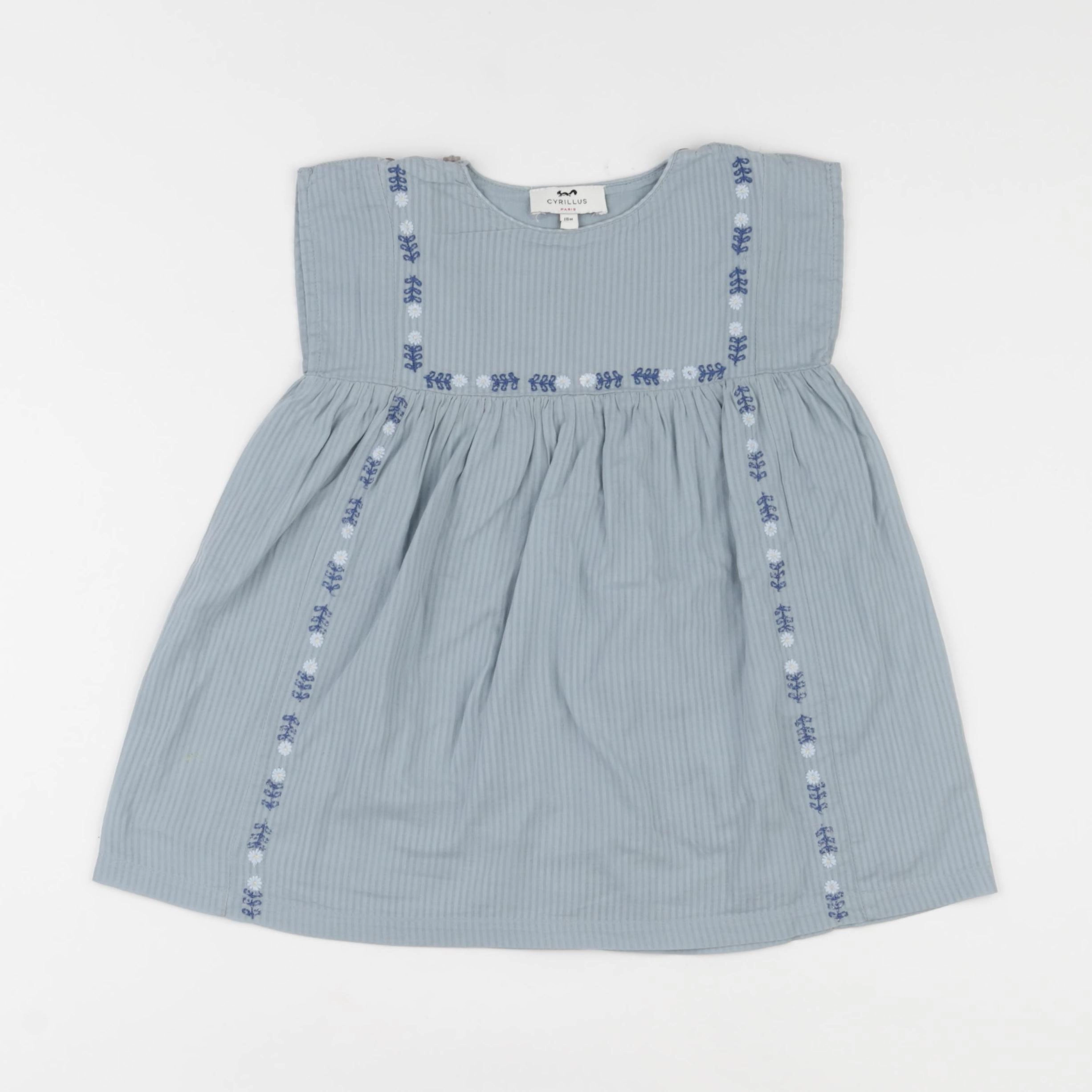 Cyrillus - robe bleu - 18 mois