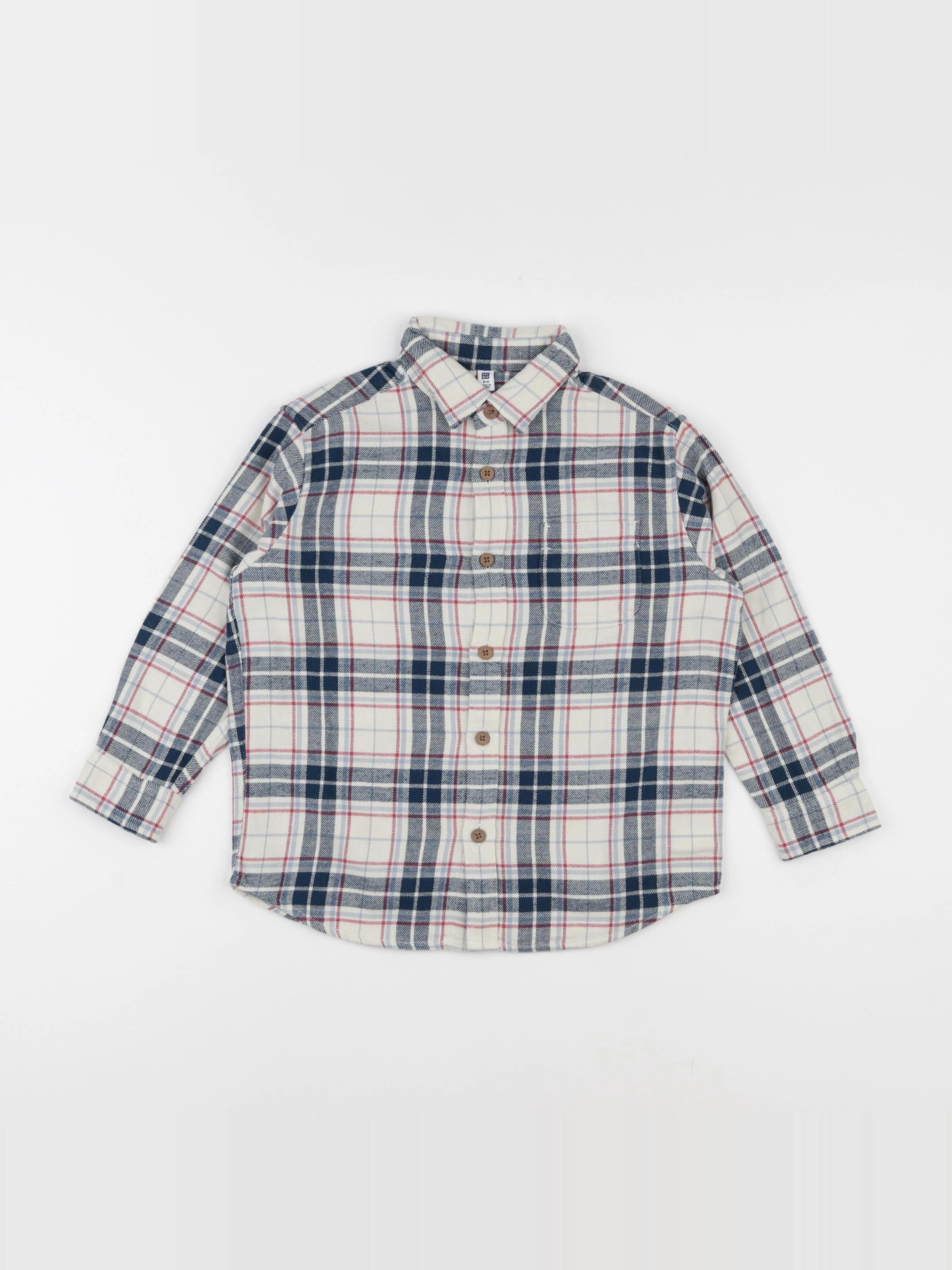 Uniqlo - chemise multicolore - 3/4 ans