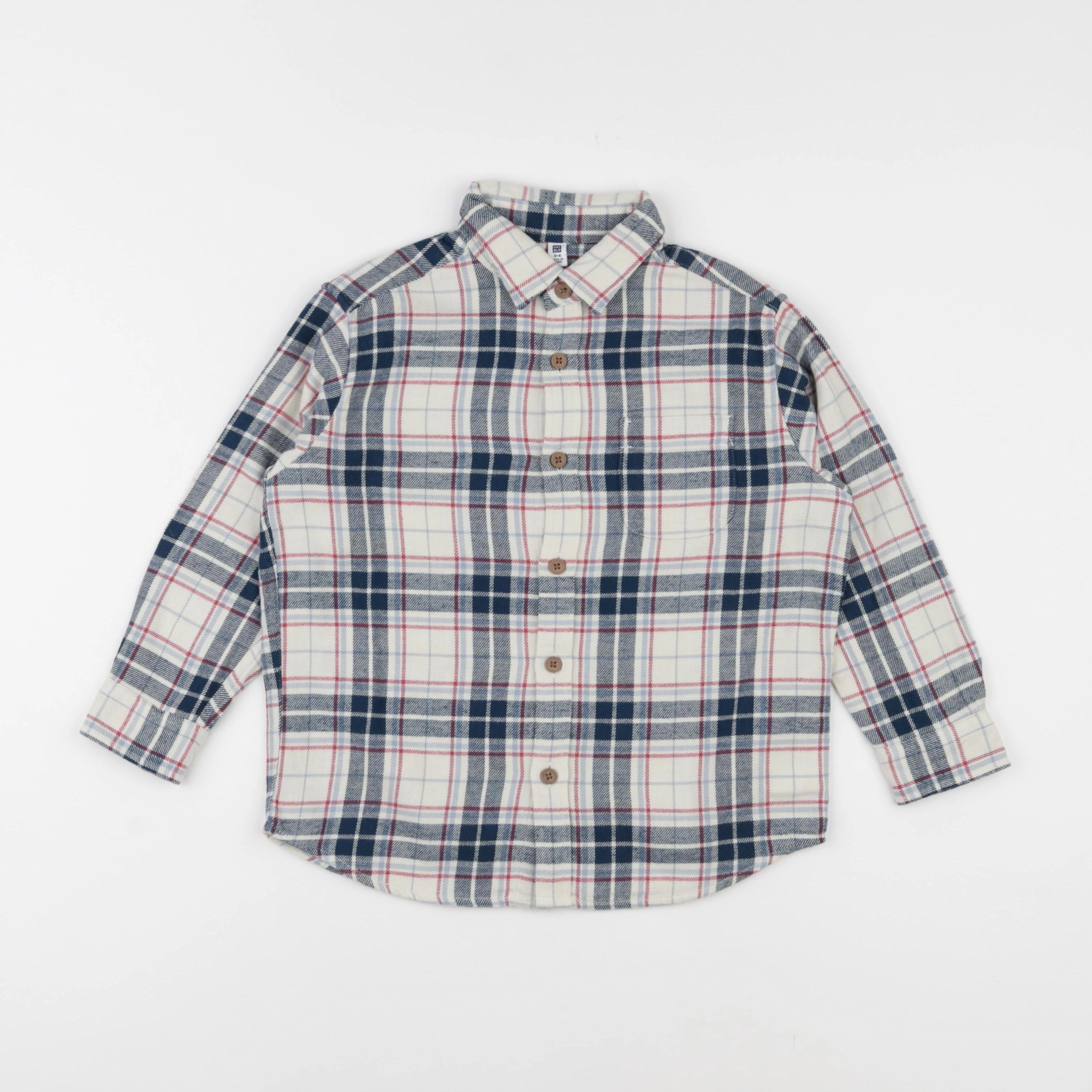 Uniqlo - chemise multicolore - 3/4 ans