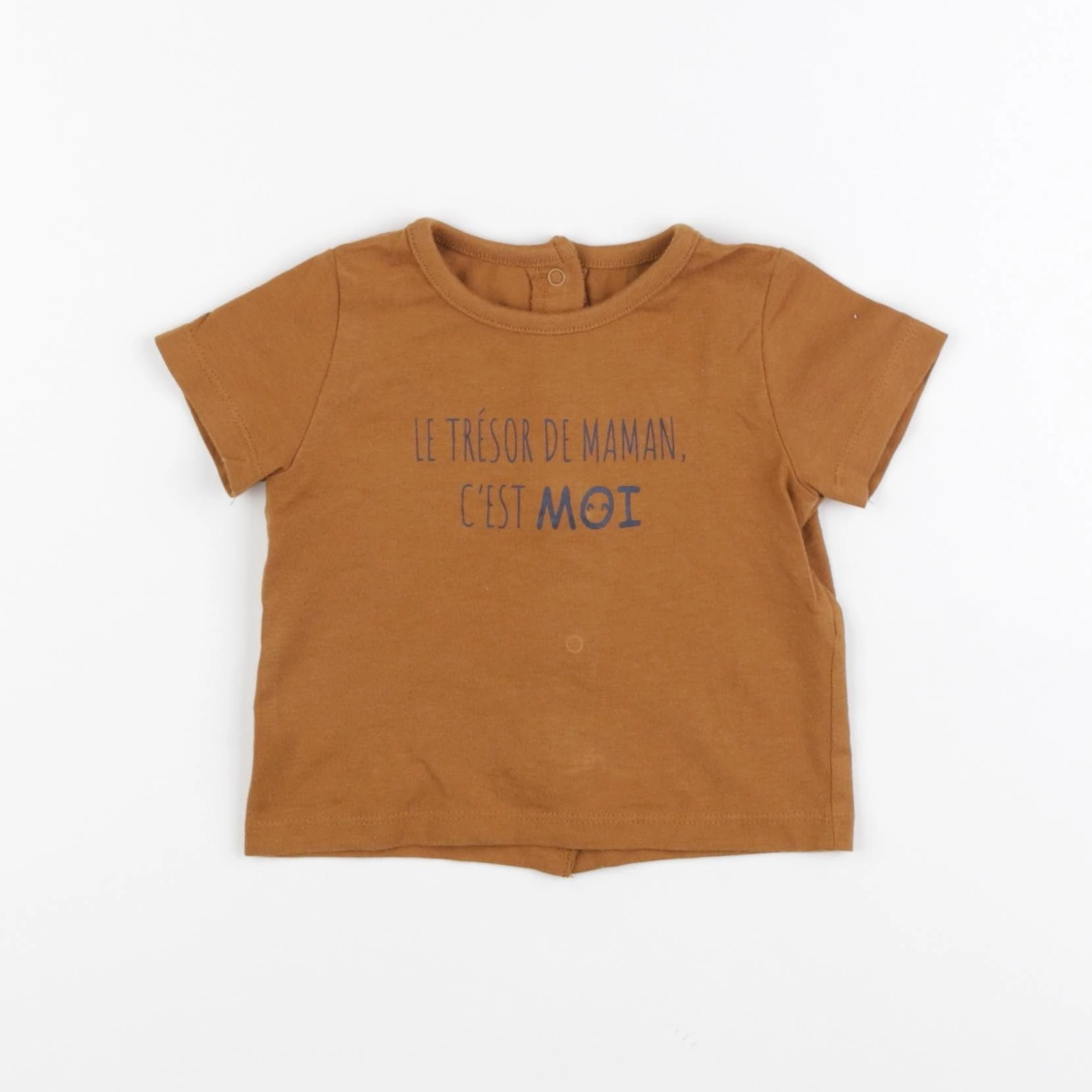 Vertbaudet - tee-shirt marron - 3 mois