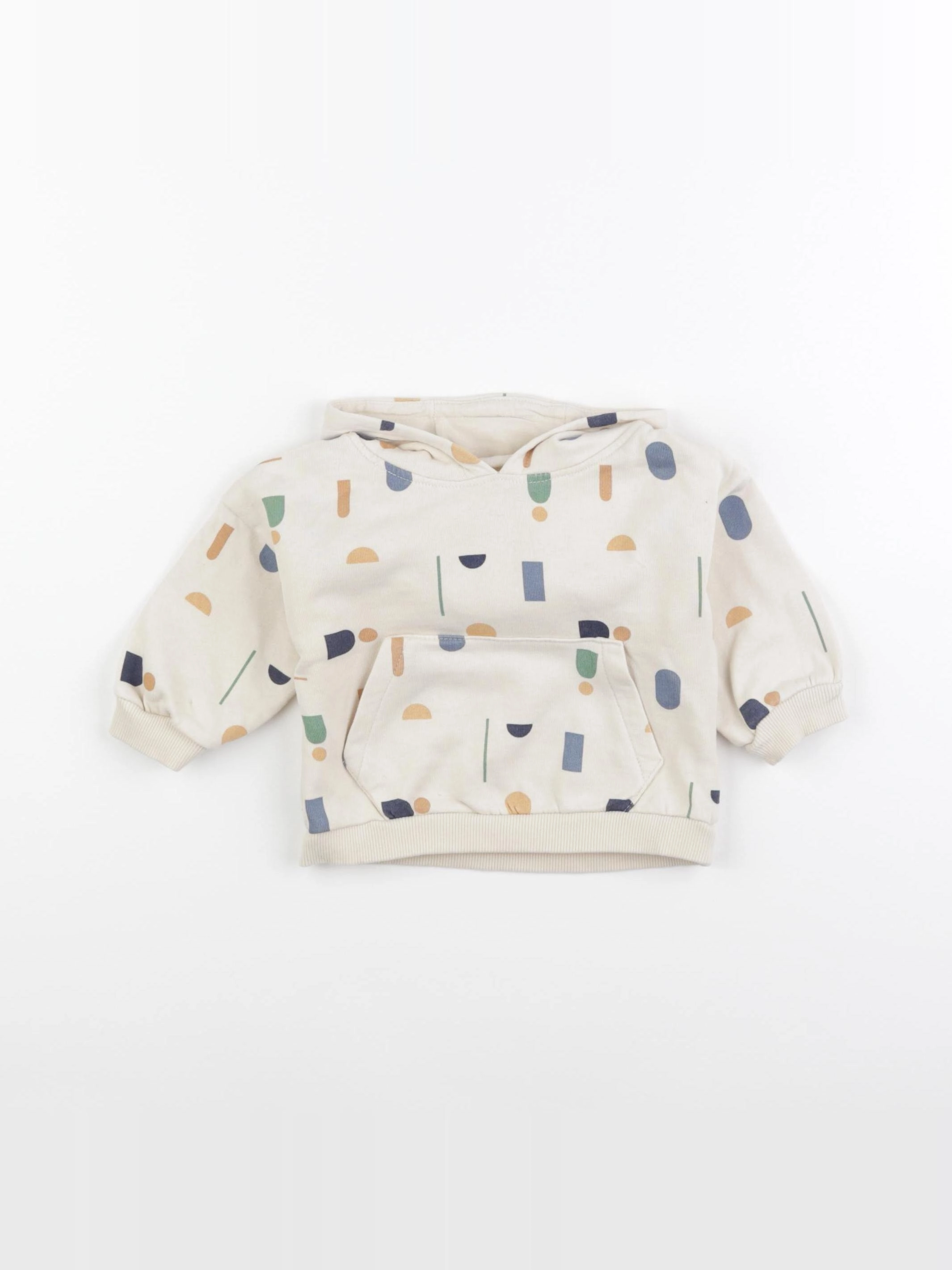 Vertbaudet - sweat beige - 6 mois