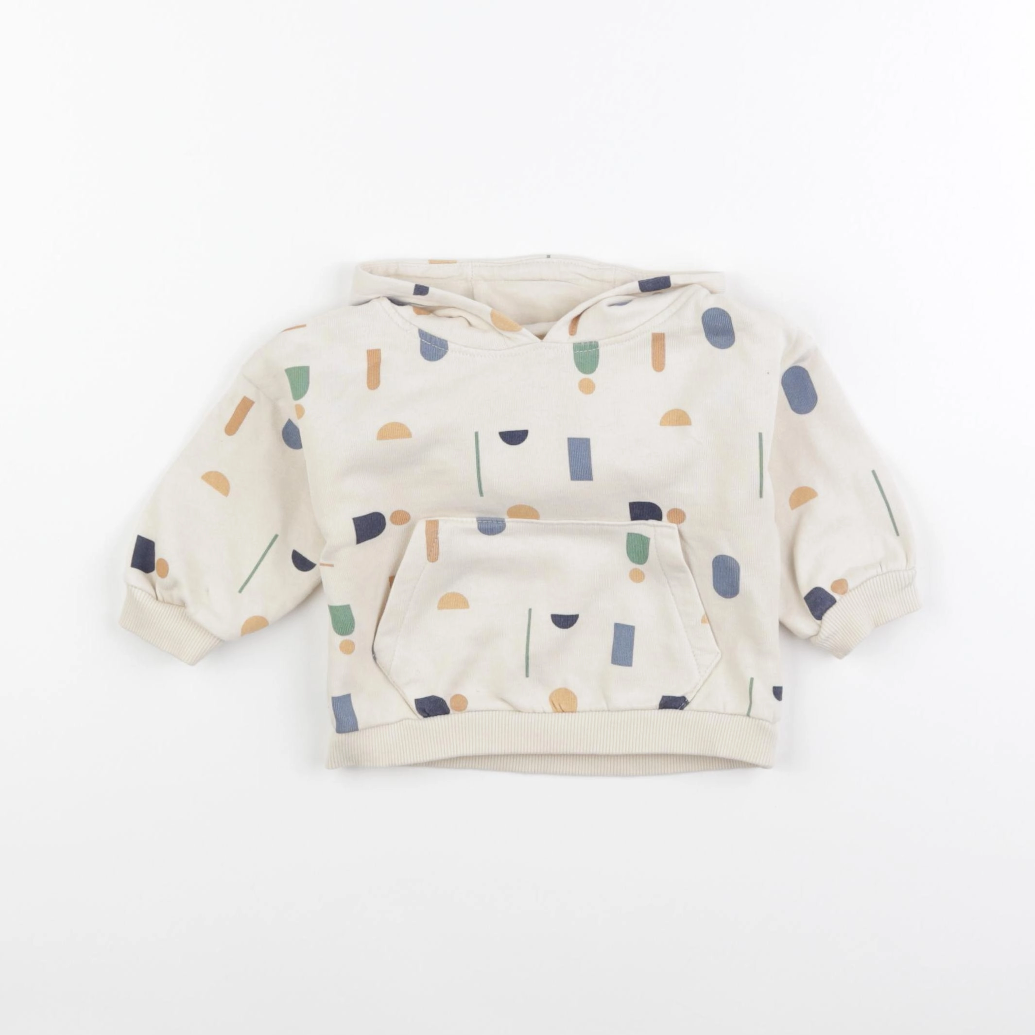 Vertbaudet - sweat beige - 6 mois