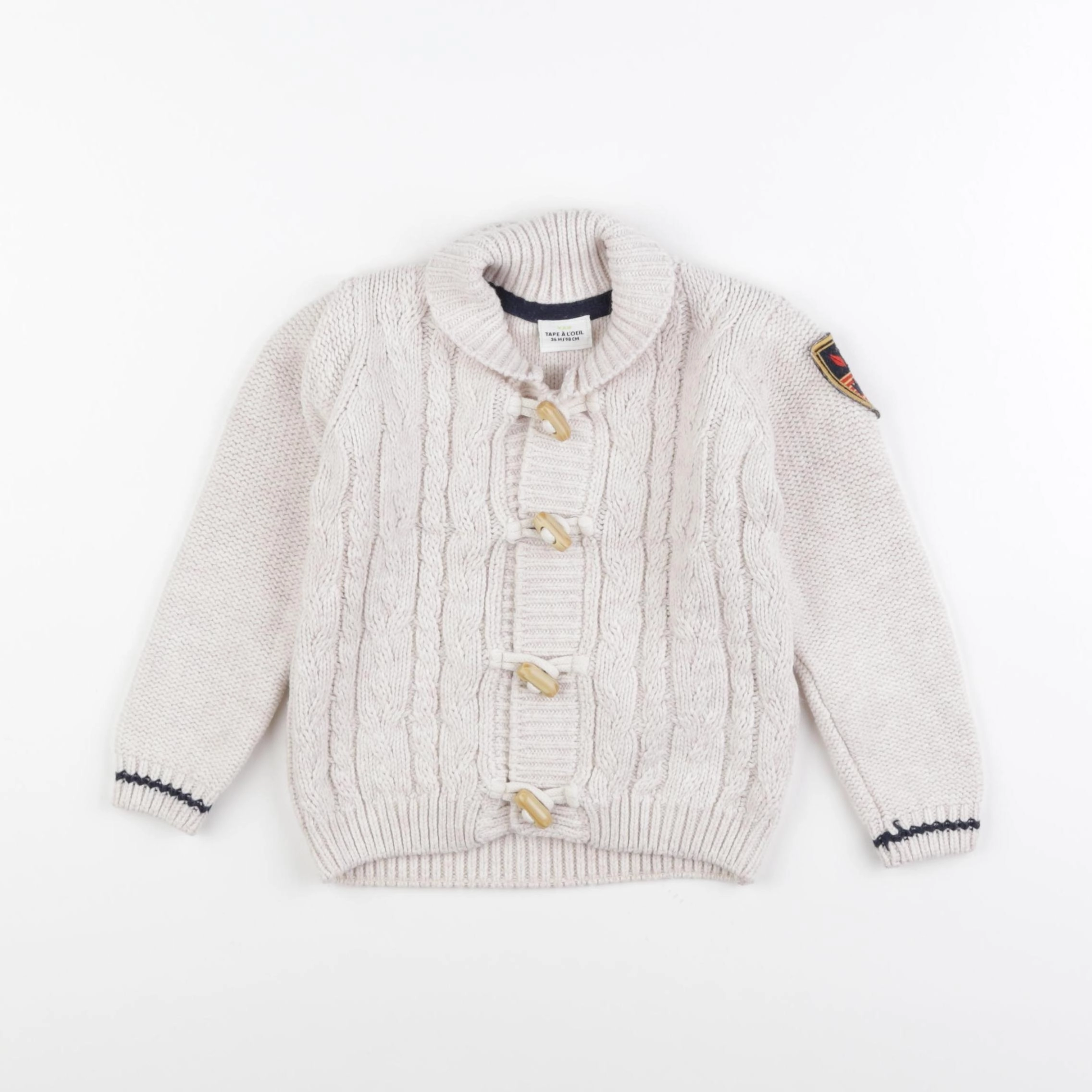 Tape à l'oeil - gilet beige - 36 mois