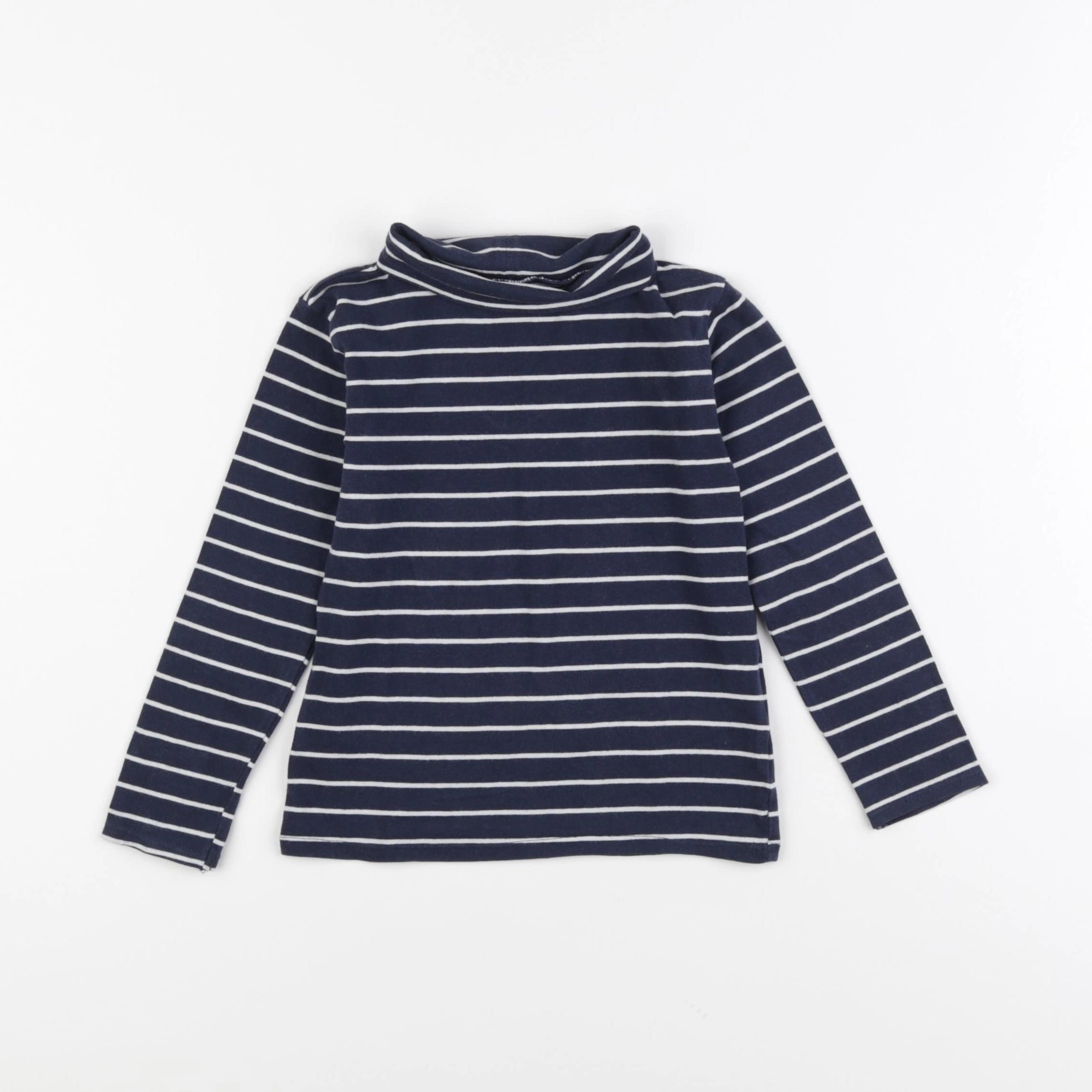 Petit Bateau - sous-pull bleu, blanc - 3 ans
