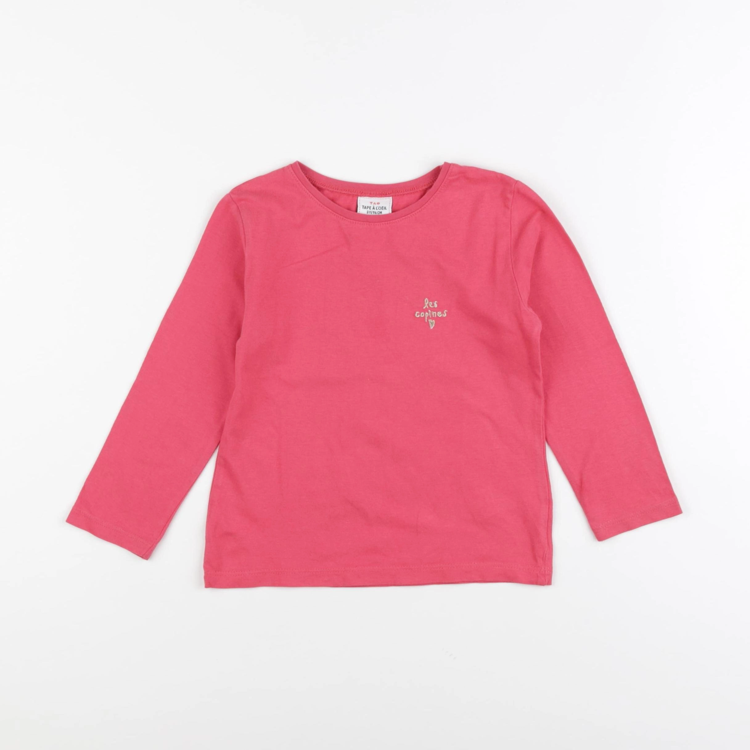 Tape à l'oeil - tee-shirt rose - 3 ans